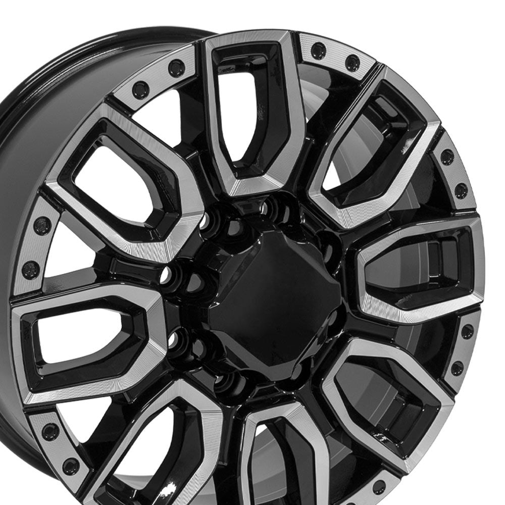 OE Wheels CV97B-20085-8180-47BM 20" Replica fits GMC Sierra 2500/3500 Black