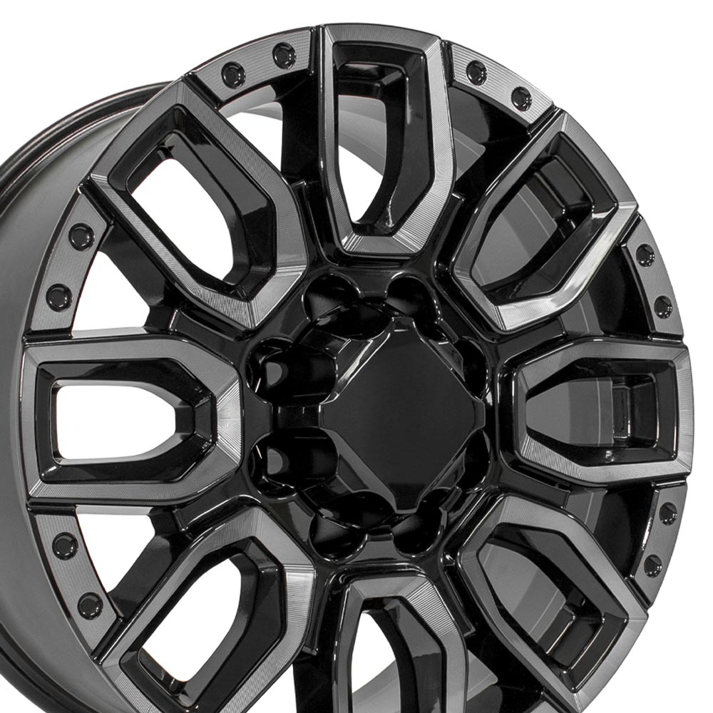 OE Wheels CV97B-20085-8180-47BMT 20" Replica fits GMC Sierra 2500/3500 Black