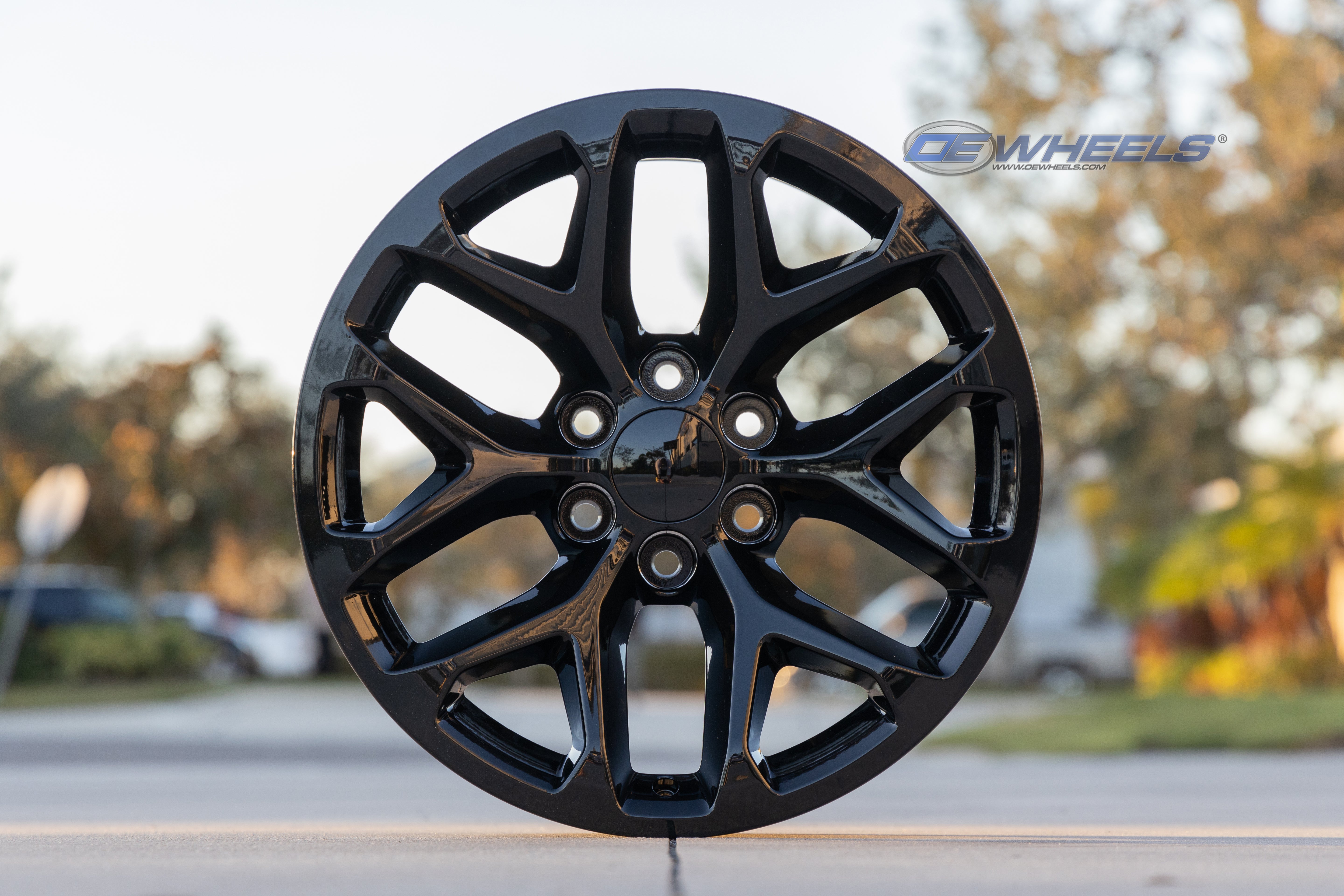 OE Wheels CV98B-20090-6550-24B 20" Replica CV98B fits Chevy Silverado 20x9 Black