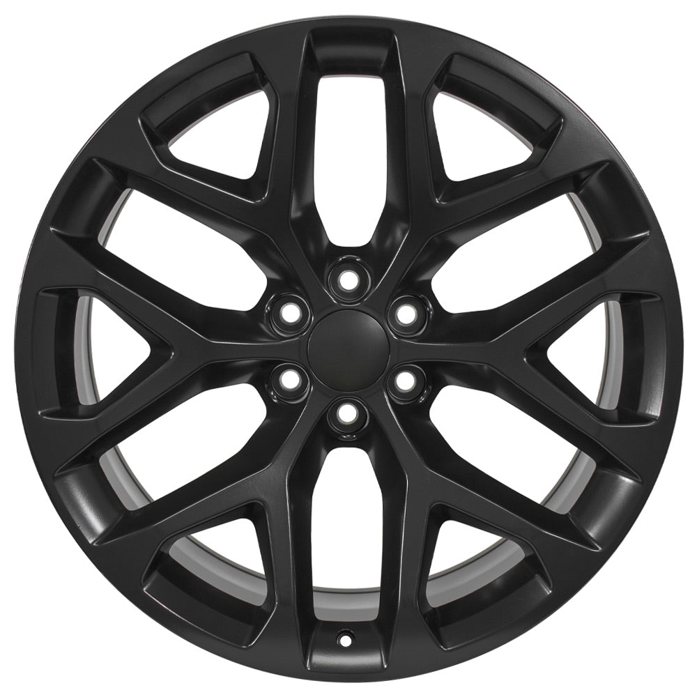 OE Wheels CV98B-24100-6550-24B1 24" Replica fits Chevy Silverado Satin Black