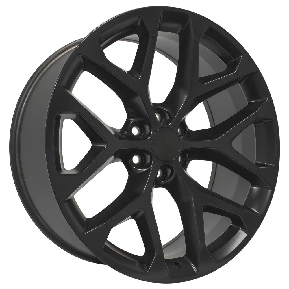 OE Wheels CV98B-24100-6550-24B1 24" Replica fits Chevy Silverado Satin Black