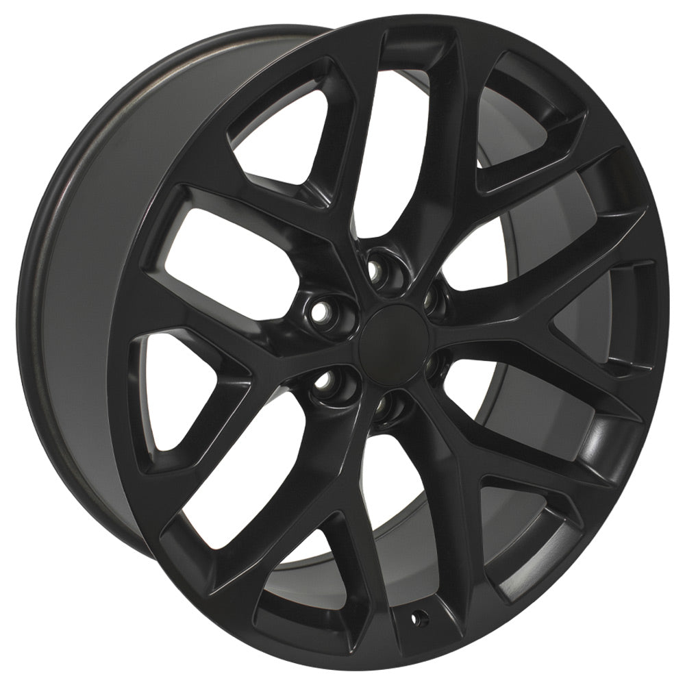 OE Wheels CV98B-24100-6550-24B1 24" Replica fits Chevy Silverado Satin Black