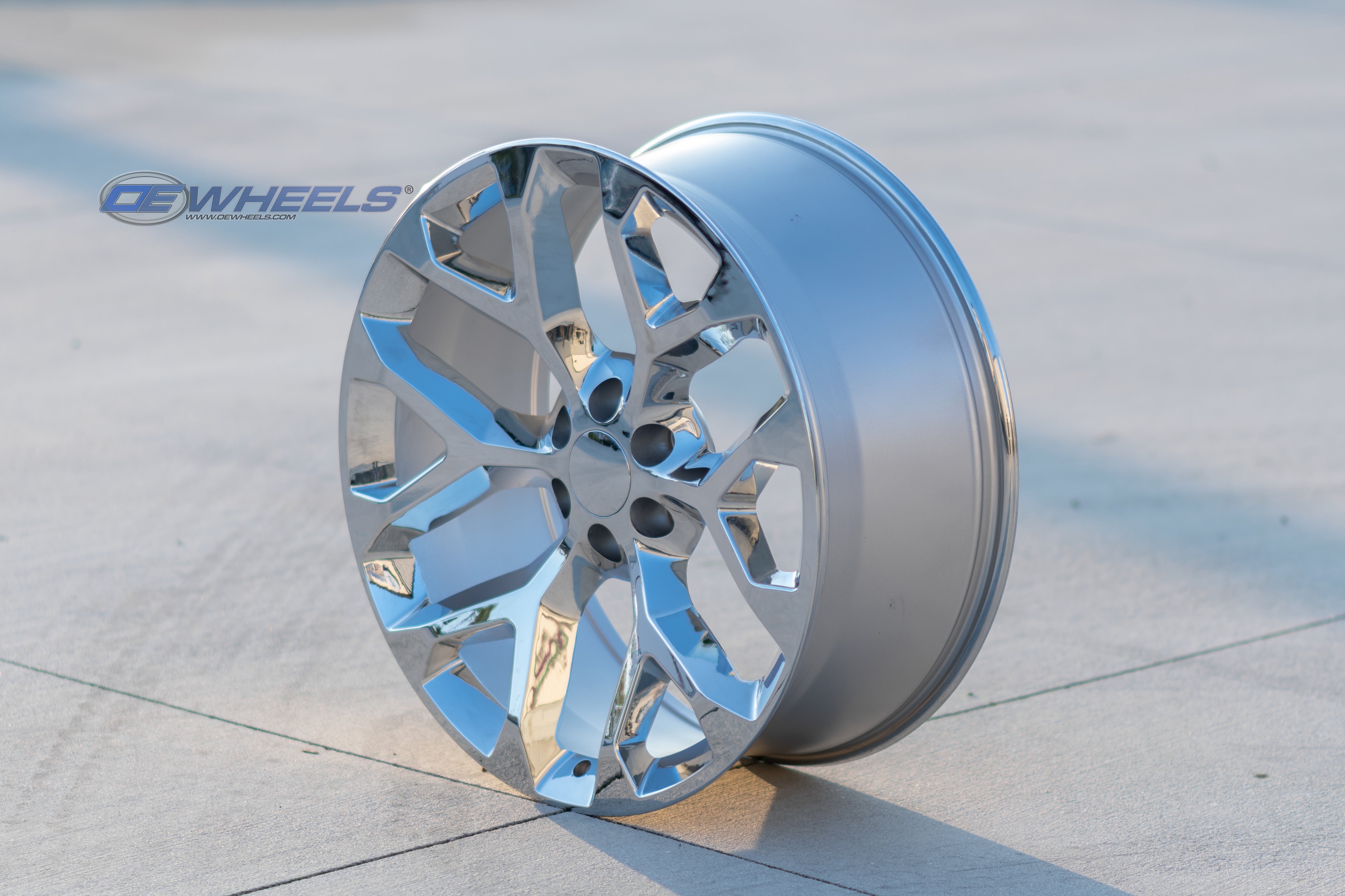 OE Wheels CV98B-24100-6550-24C 24" Replica CV98B fits Chevy Silverado Chrome