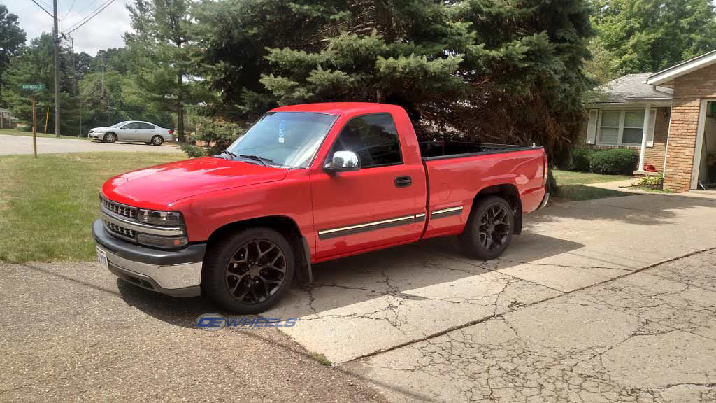 OE Wheels CV98B-20090-6550-24B 20" Replica CV98B fits Chevy Silverado 20x9 Black