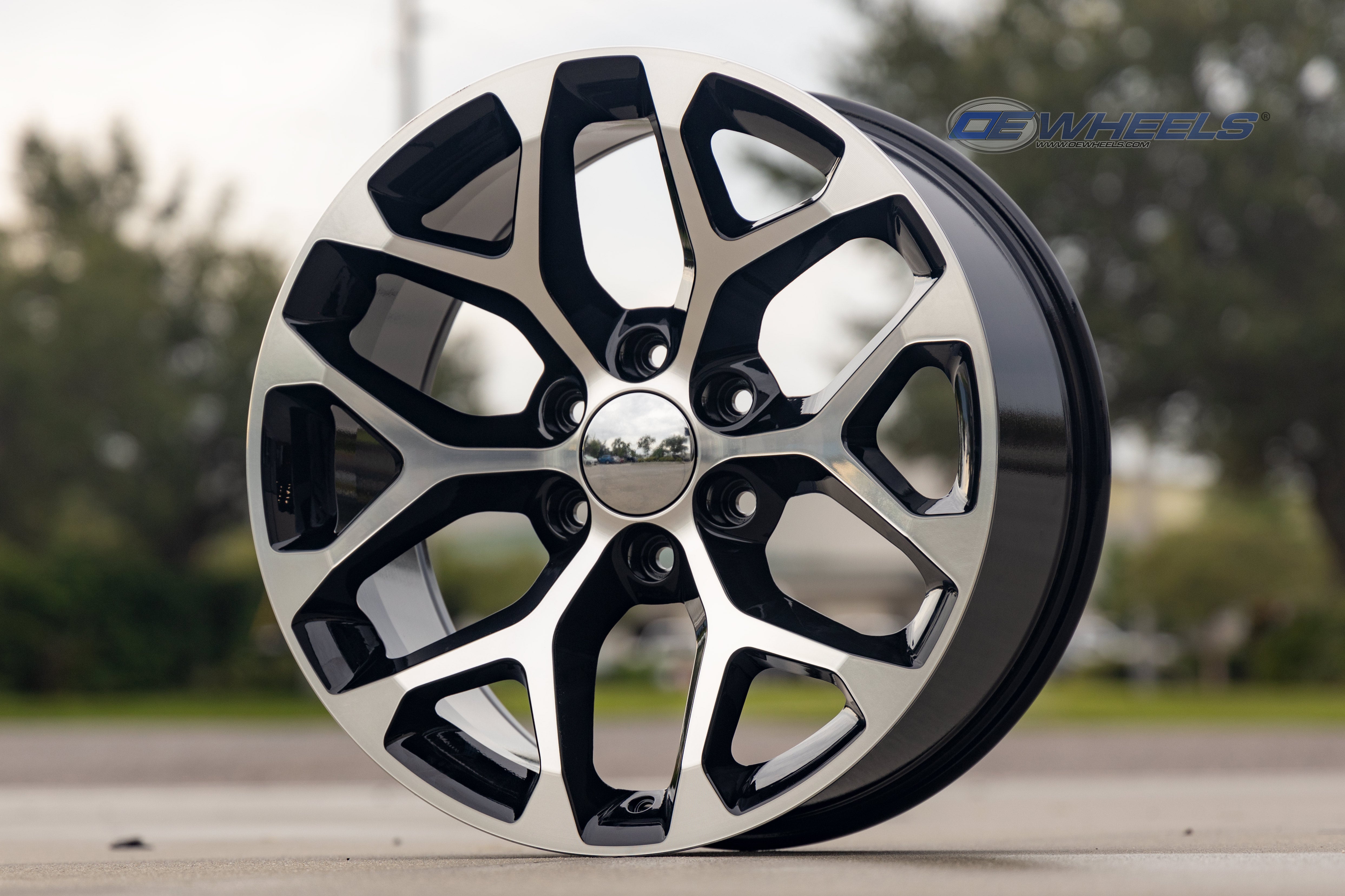 OE Wheels CV98B-24100-6550-24MB 24" Replica fits Chevy Silverado Black Machined
