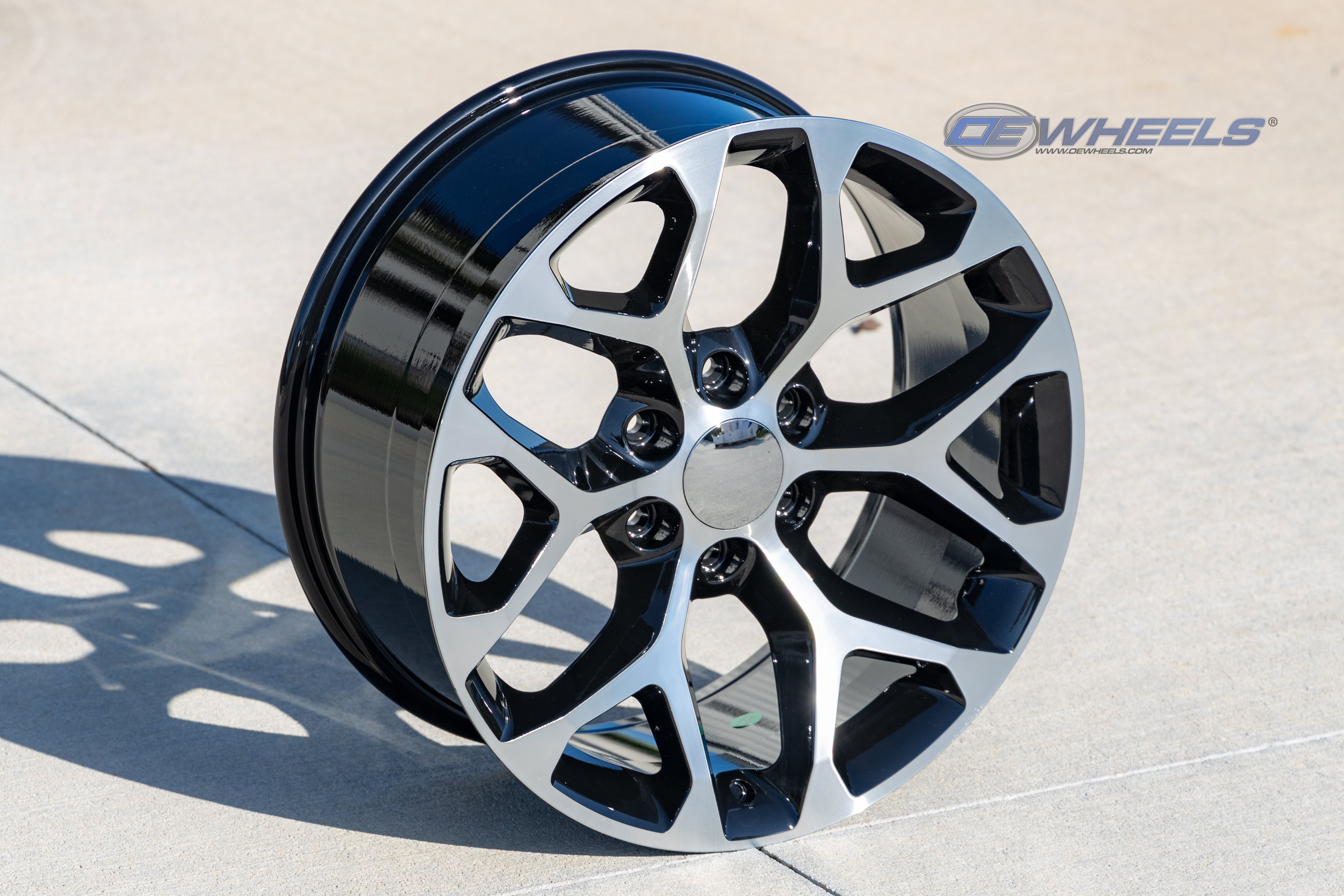 OE Wheels CV98B-20090-6550-24MB 20" Replica fits Chevy Silverado Black Mach'd