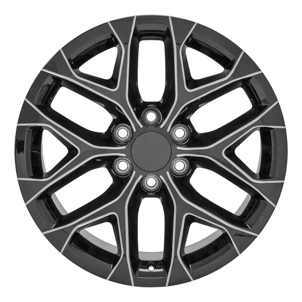 OE Wheels CV98B-20090-6550-24BM 20" Replica CV98B fits Chevy Silverado Black