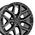 OE Wheels CV98B-20090-6550-24BM 20" Replica CV98B fits Chevy Silverado Black