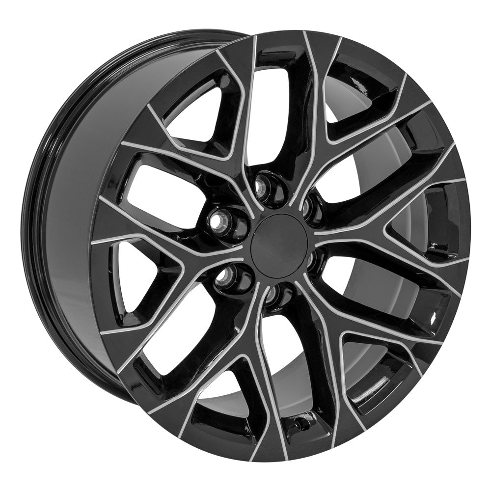 OE Wheels CV98B-20090-6550-24BM 20" Replica CV98B fits Chevy Silverado Black
