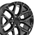 OE Wheels CV98B-22090-6550-24BM 22" Replica fits Chevy Silverado Black