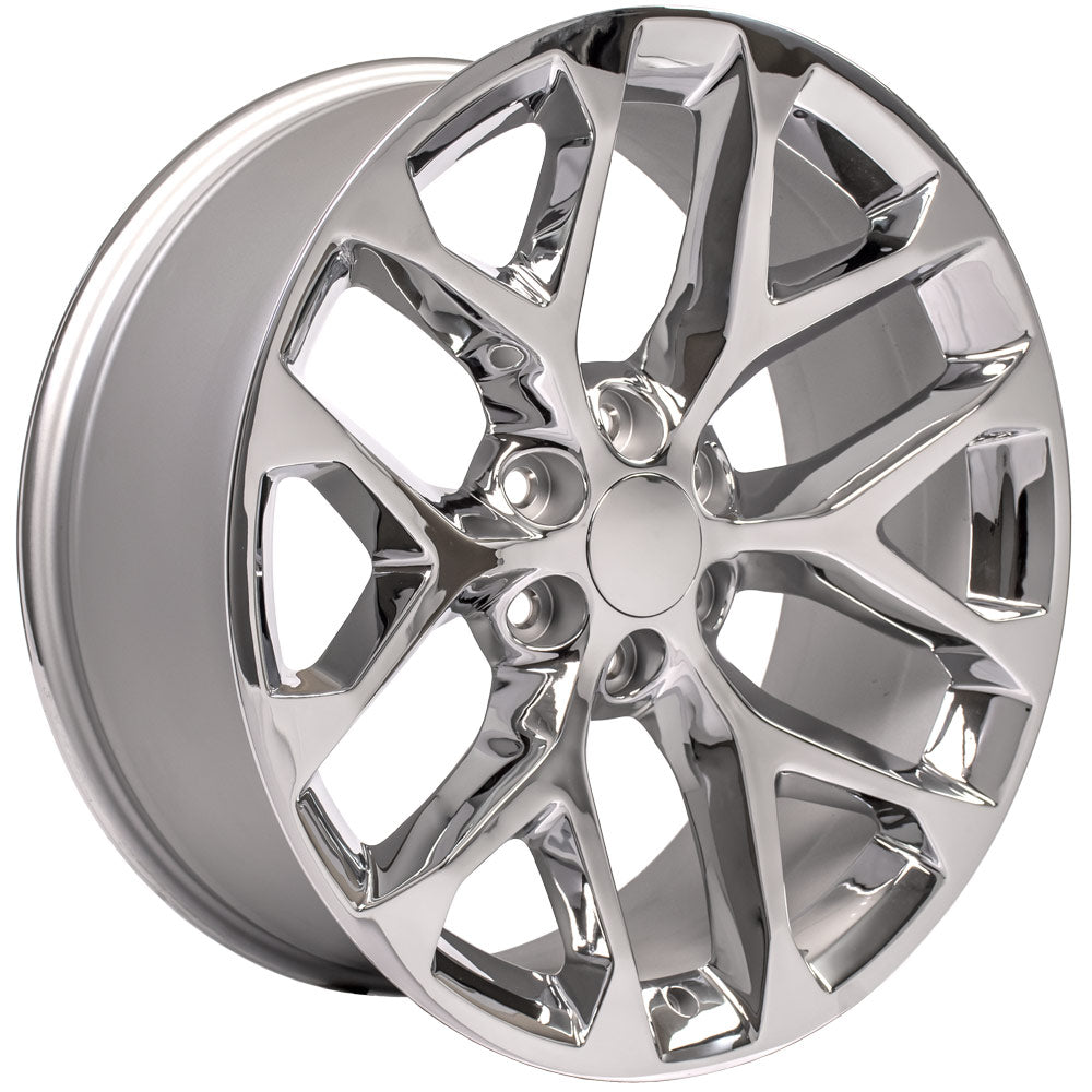 OE Wheels CV98B-22090-6550-24C 22" Replica fits Chevy Silverado - CV98B Chrome