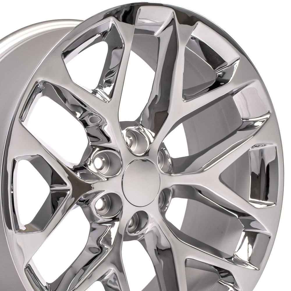 OE Wheels CV98B-22090-6550-24C 22" Replica fits Chevy Silverado - CV98B Chrome
