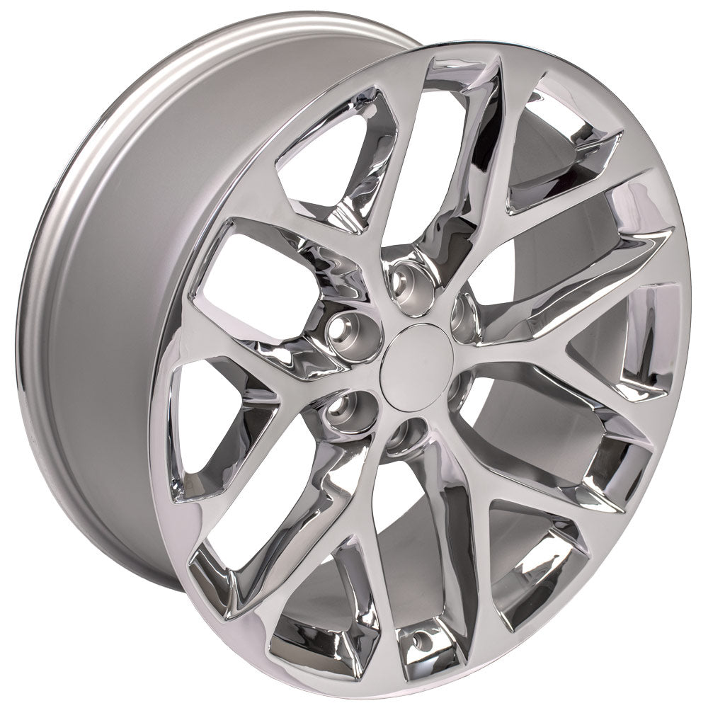 OE Wheels CV98B-22090-6550-24C 22" Replica fits Chevy Silverado - CV98B Chrome