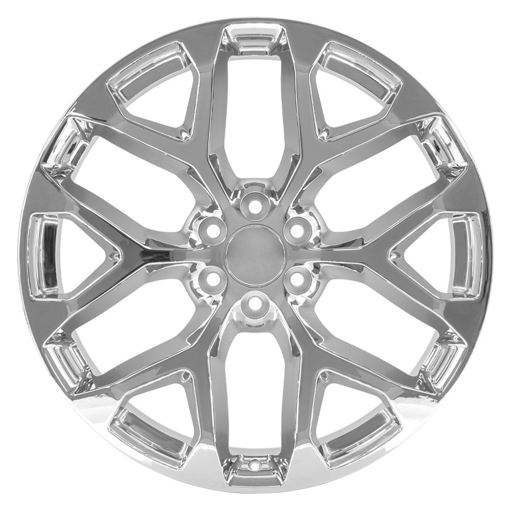 OE Wheels CV98B-24100-6550-24C 24" Replica CV98B fits Chevy Silverado Chrome