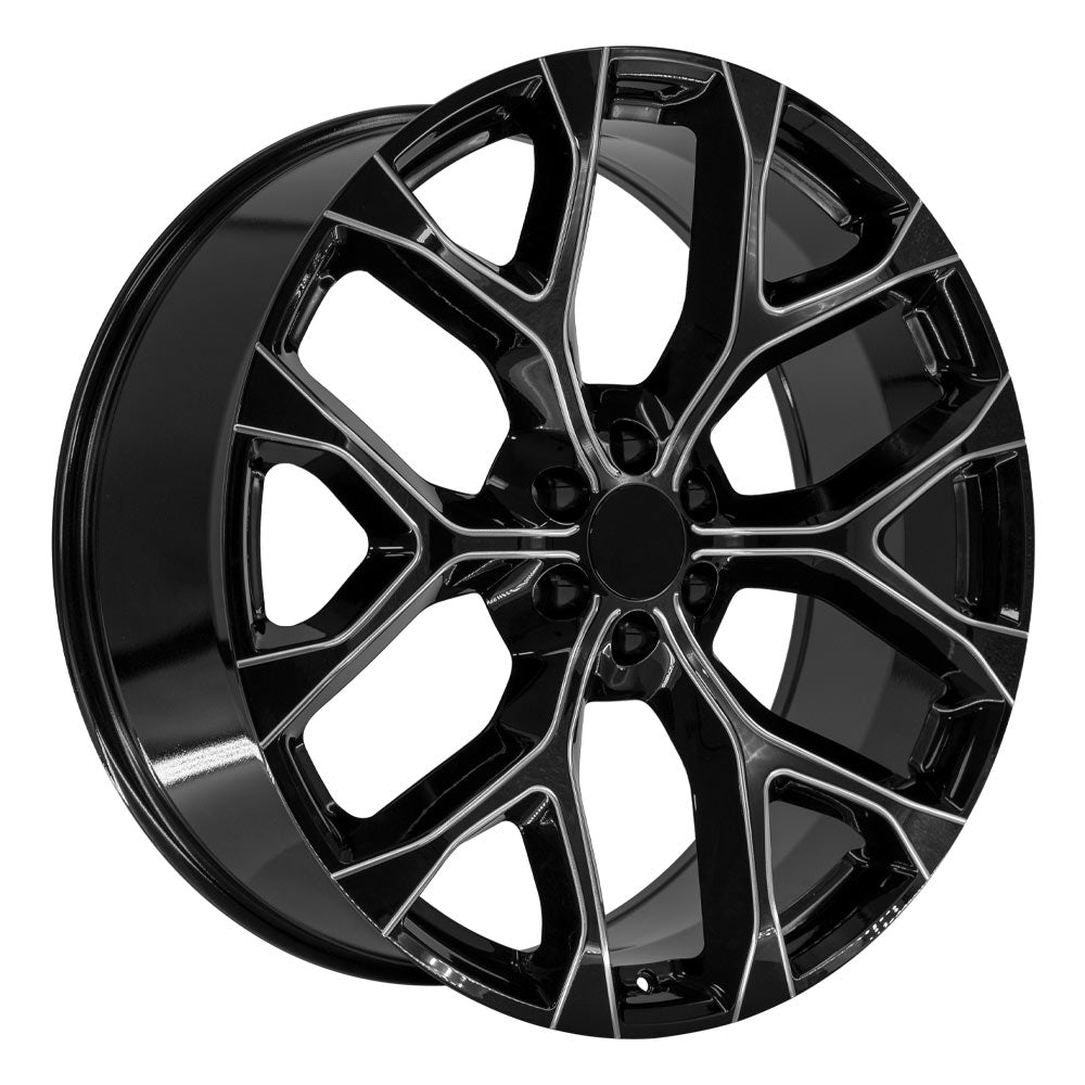OE Wheels CV98B-26100-6550-24BM 26" Replica fits Chevrolet Silverado 1500 Black