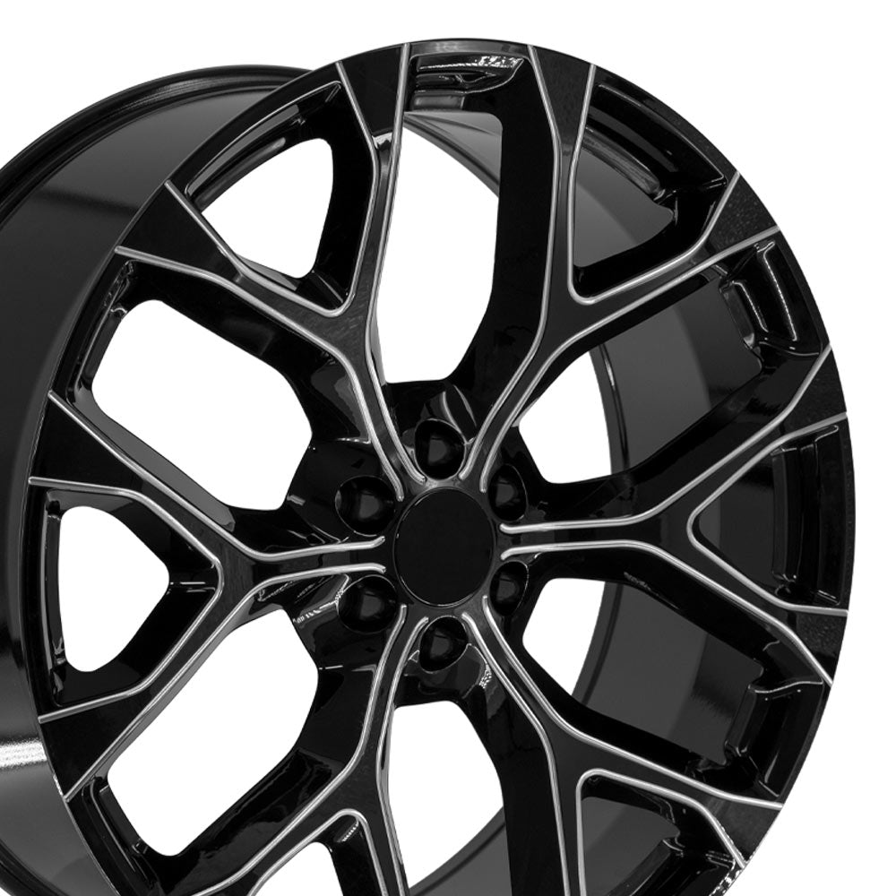 OE Wheels CV98B-26100-6550-24BM 26" Replica fits Chevrolet Silverado 1500 Black