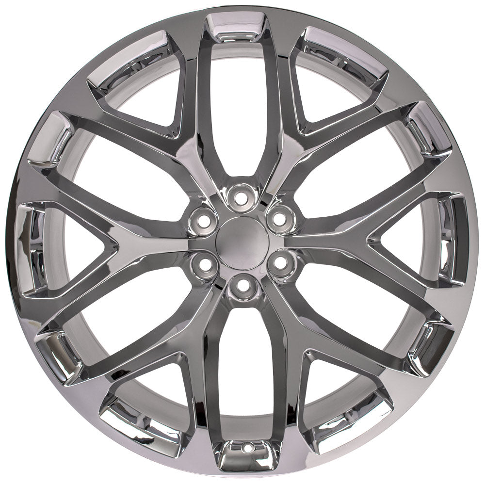 OE Wheels CV98B-26100-6550-24C 26" Replica CV98B fits Chevy Silverado Chrome