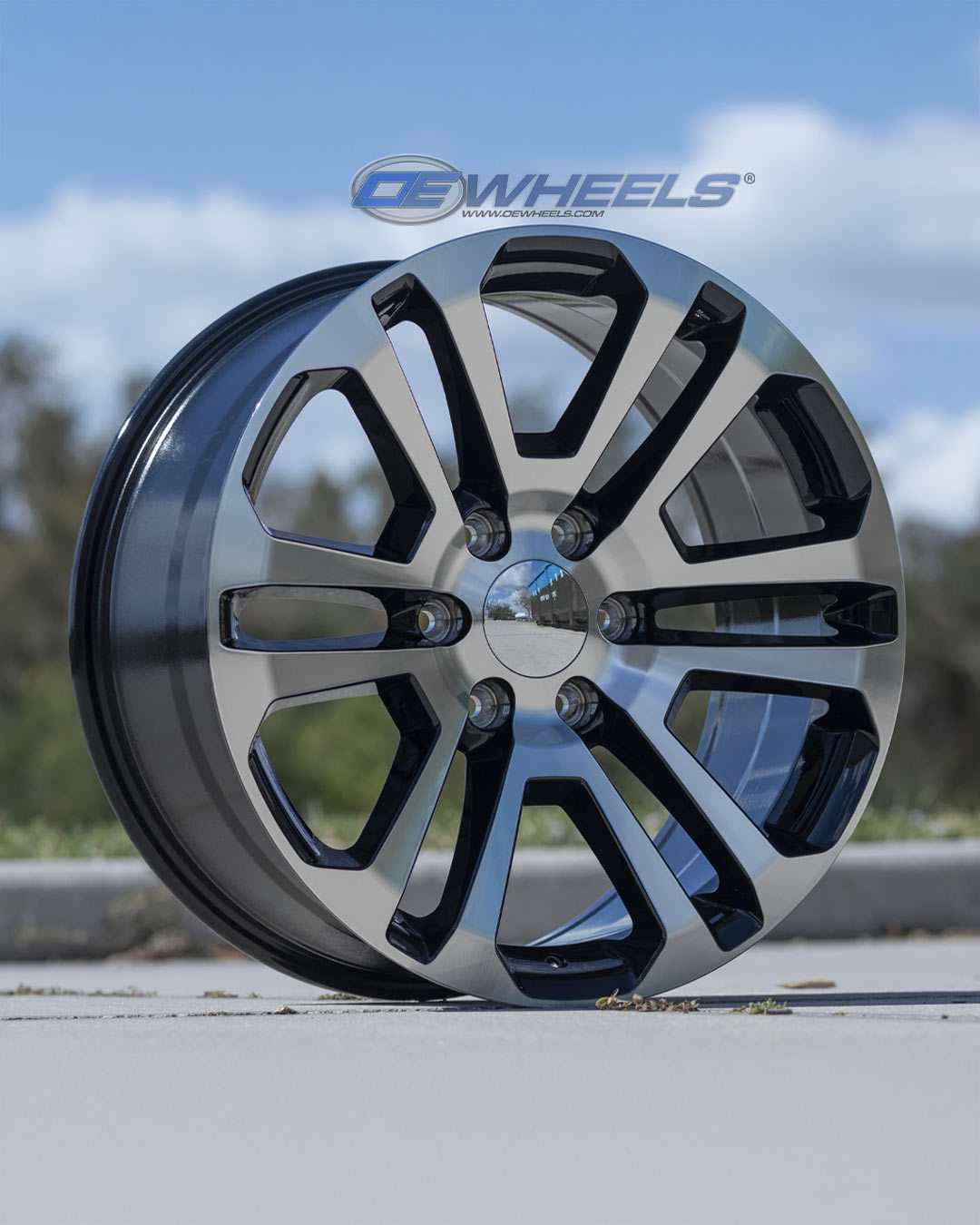 OE Wheels CV99-20090-6550-31MB 20" Replica CV99 fits GMC Sierra 20x9 Machined