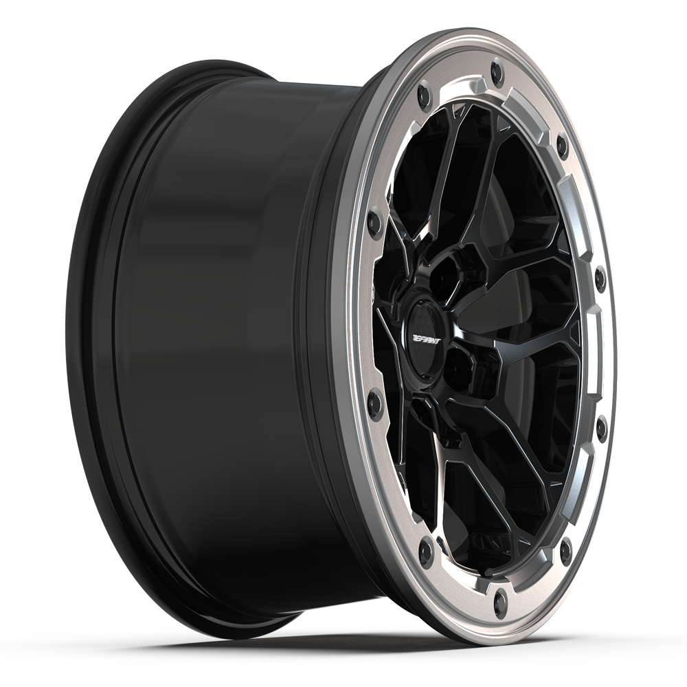 DEFIANT DF01-17080-5127-12MB 17x8 5x5" +12et in Gloss Black w/ Milled Ring