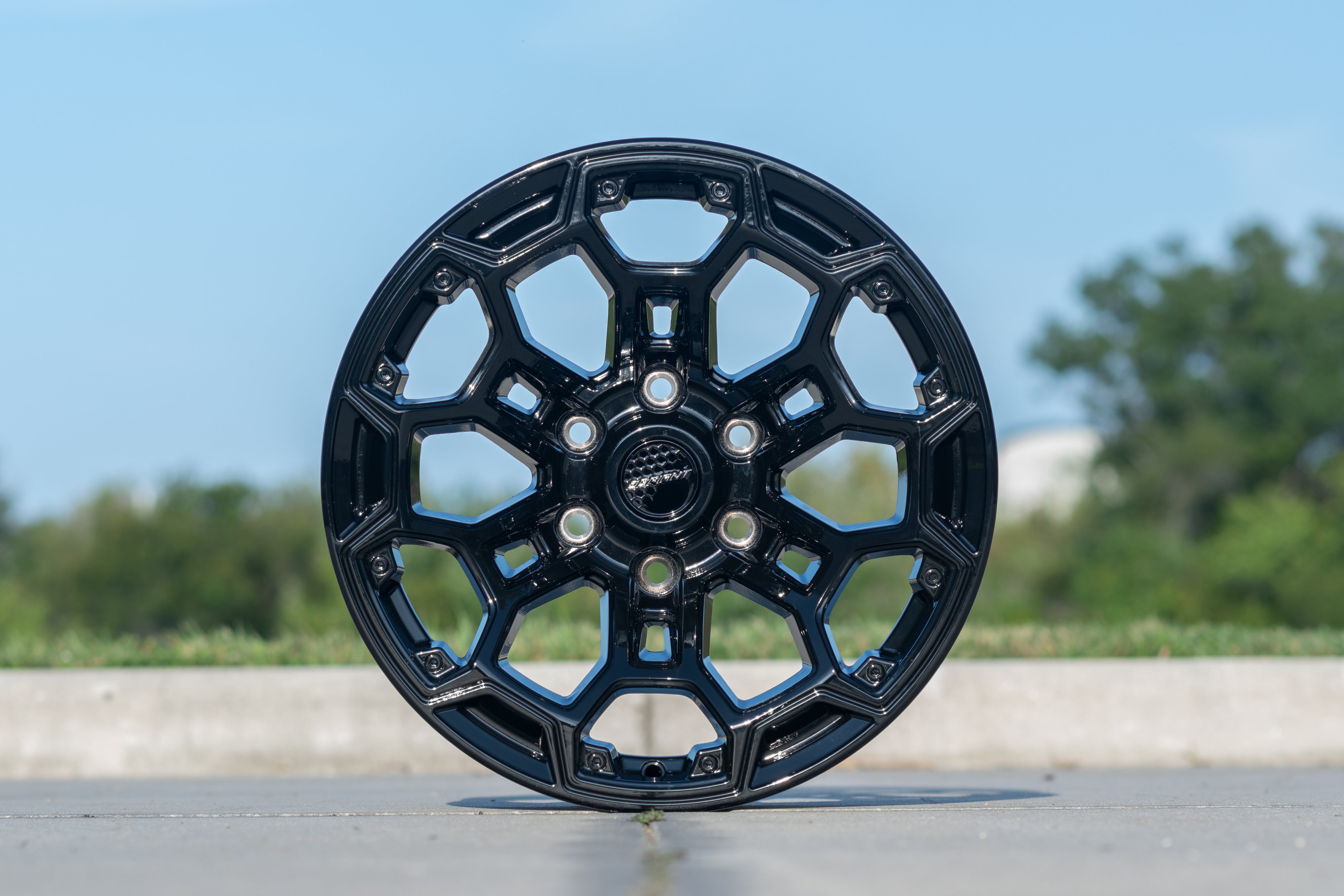 DEFIANT DF03-18090-6550-12B1G1 6x5.5" -12et in Satin Black w/ Satin Charcoal