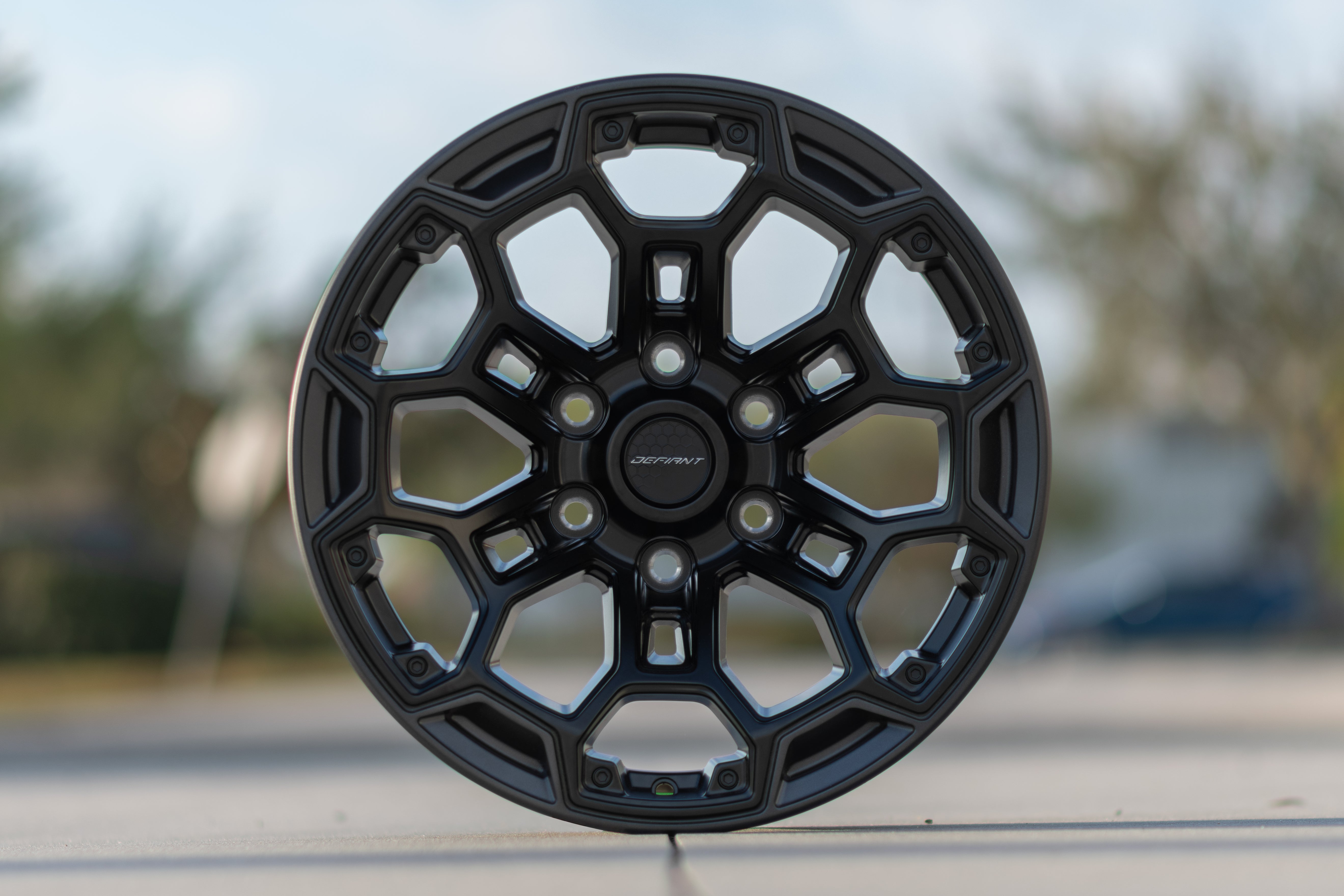 DEFIANT DF03-20090-6550-12B1G1 6x5.5" -12et in Satin Black w/ Satin Charcoal