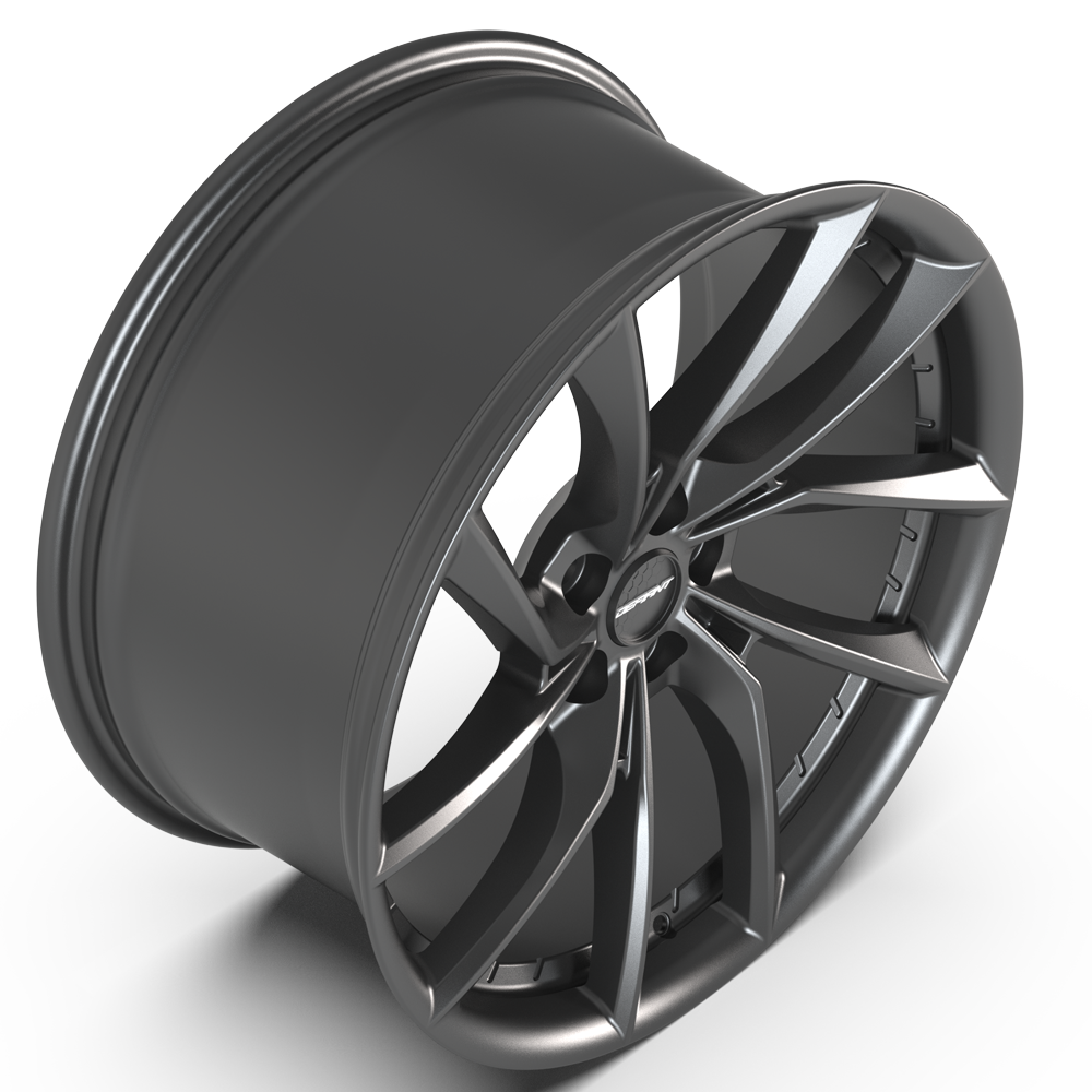 DEFIANT DF06-20090-5450-35G1 20x9 5x4.5" +35et in Dark Satin Charcoal