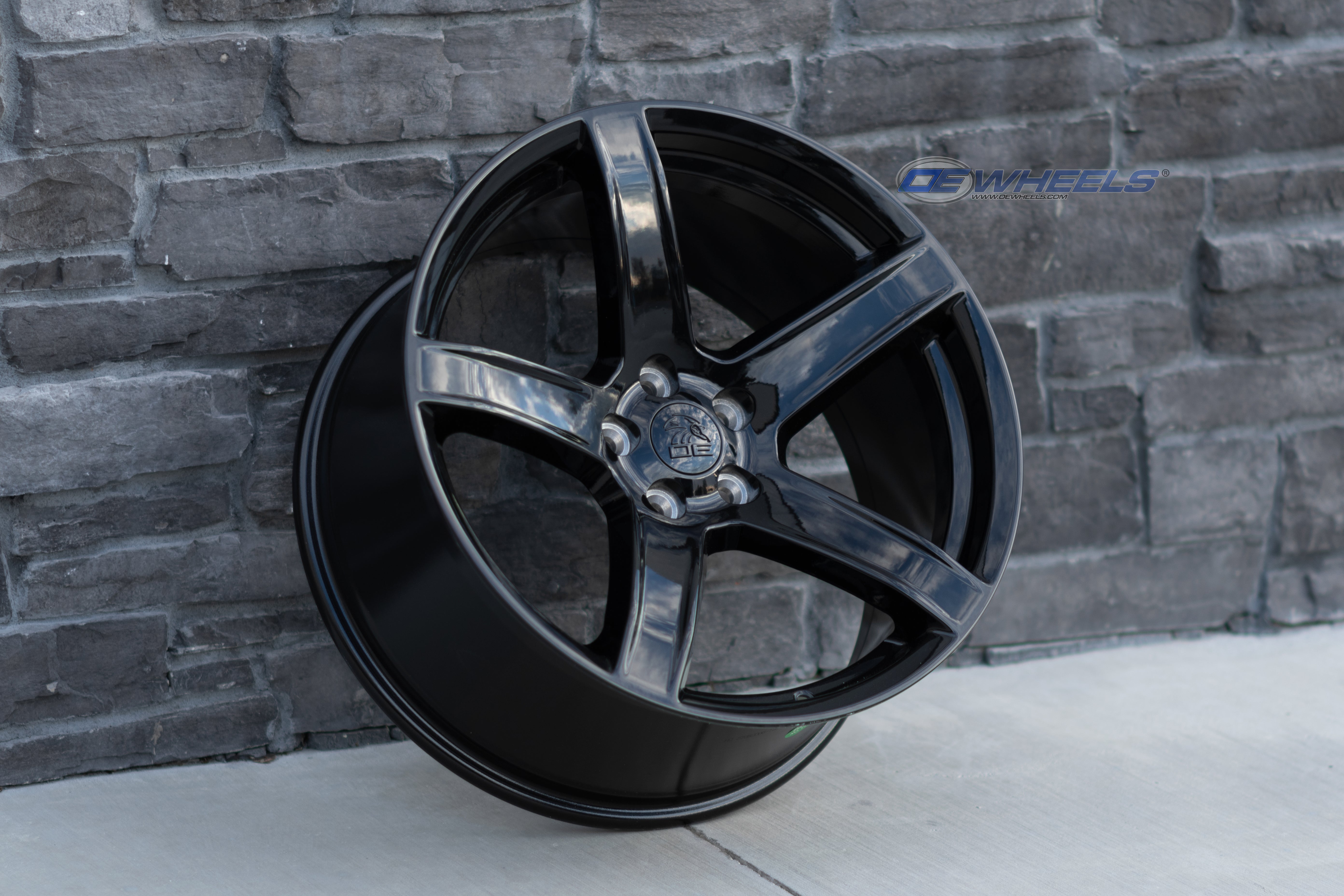 OE Wheels DG22-20095-5115-18B 20" Replica fits Dodge Challenger Gloss Black
