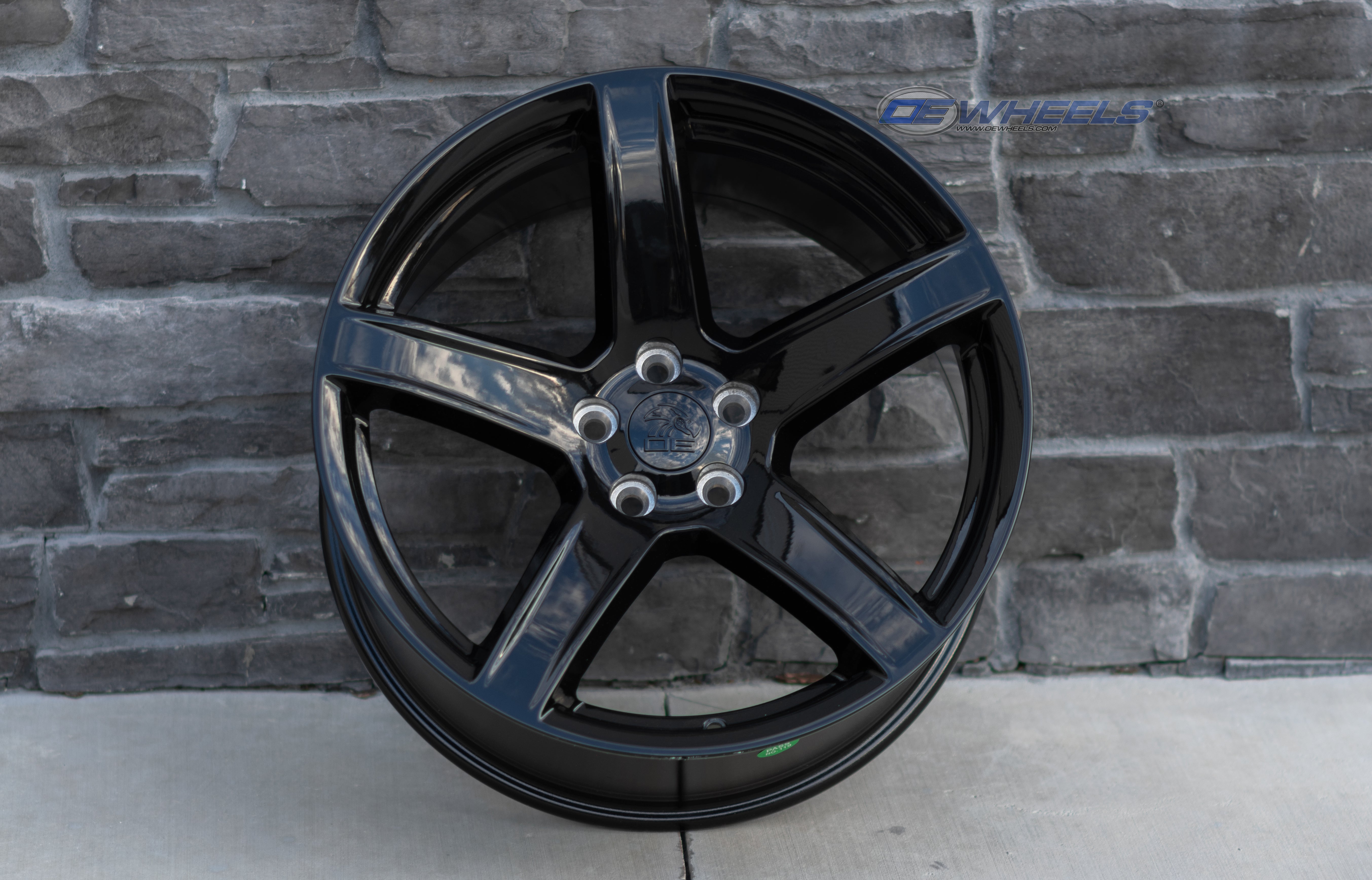 OE Wheels DG22-20095-5115-18B 20" Replica fits Dodge Challenger Gloss Black