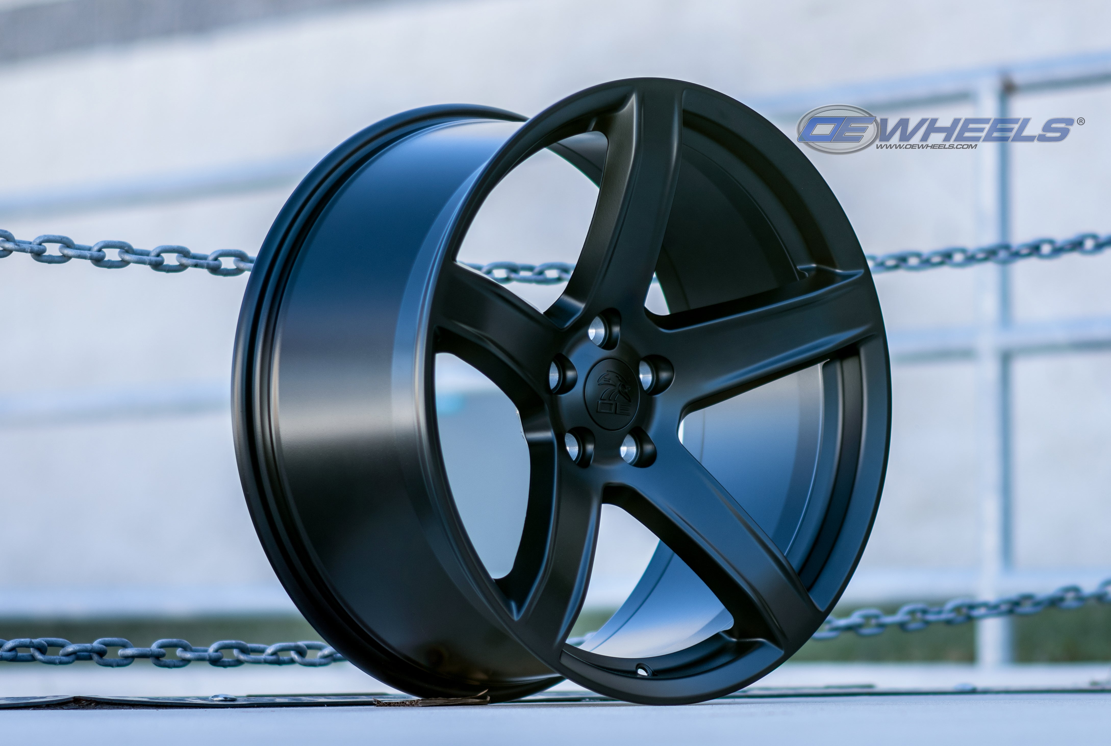 OE Wheels DG22-20095-5115-18B1 20" Replica fits Dodge Challenger Satin Black