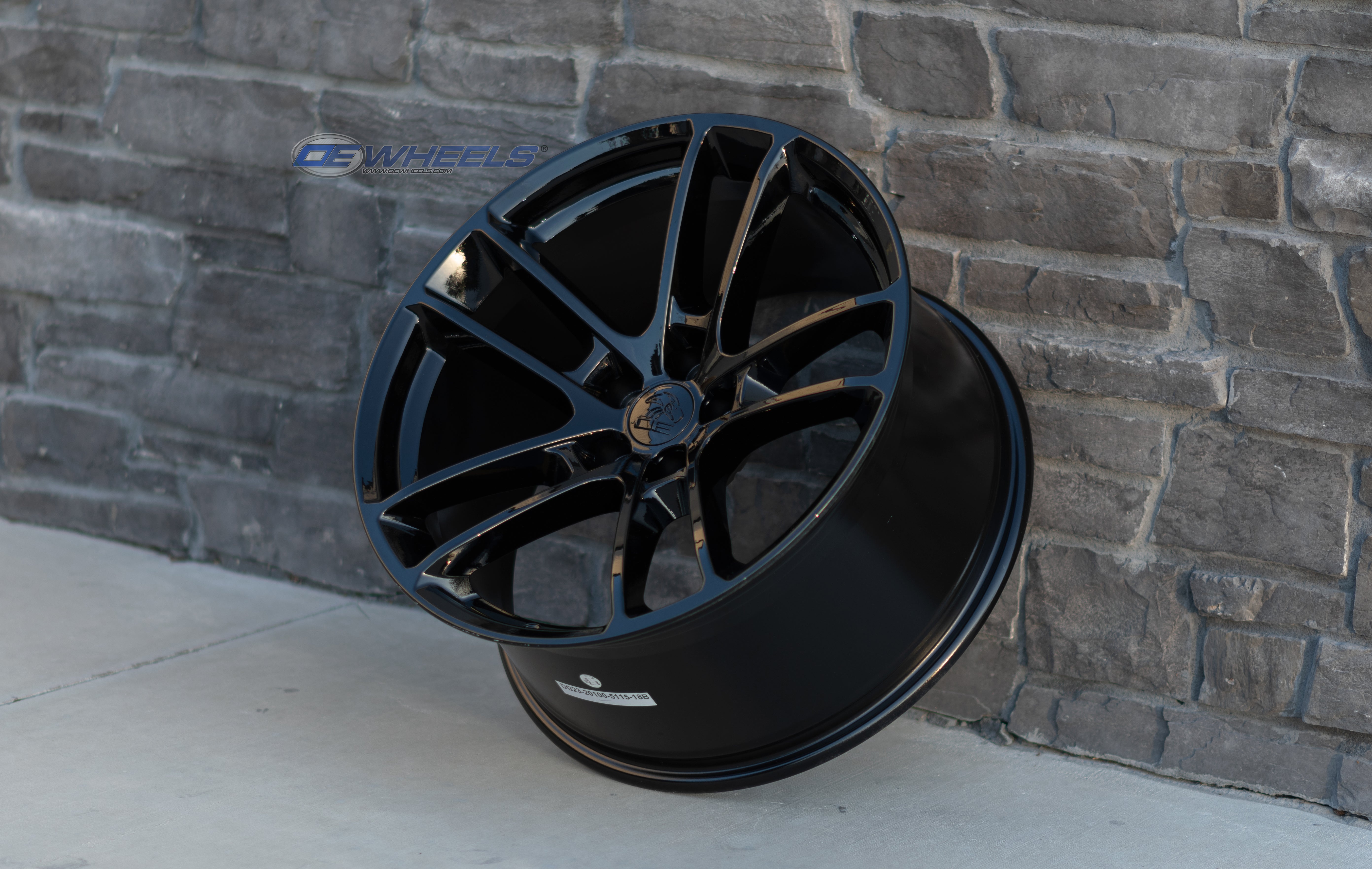 OE Wheels DG23-20100-5115-18B1 20" Replica fits Dodge Challenger Satin Black