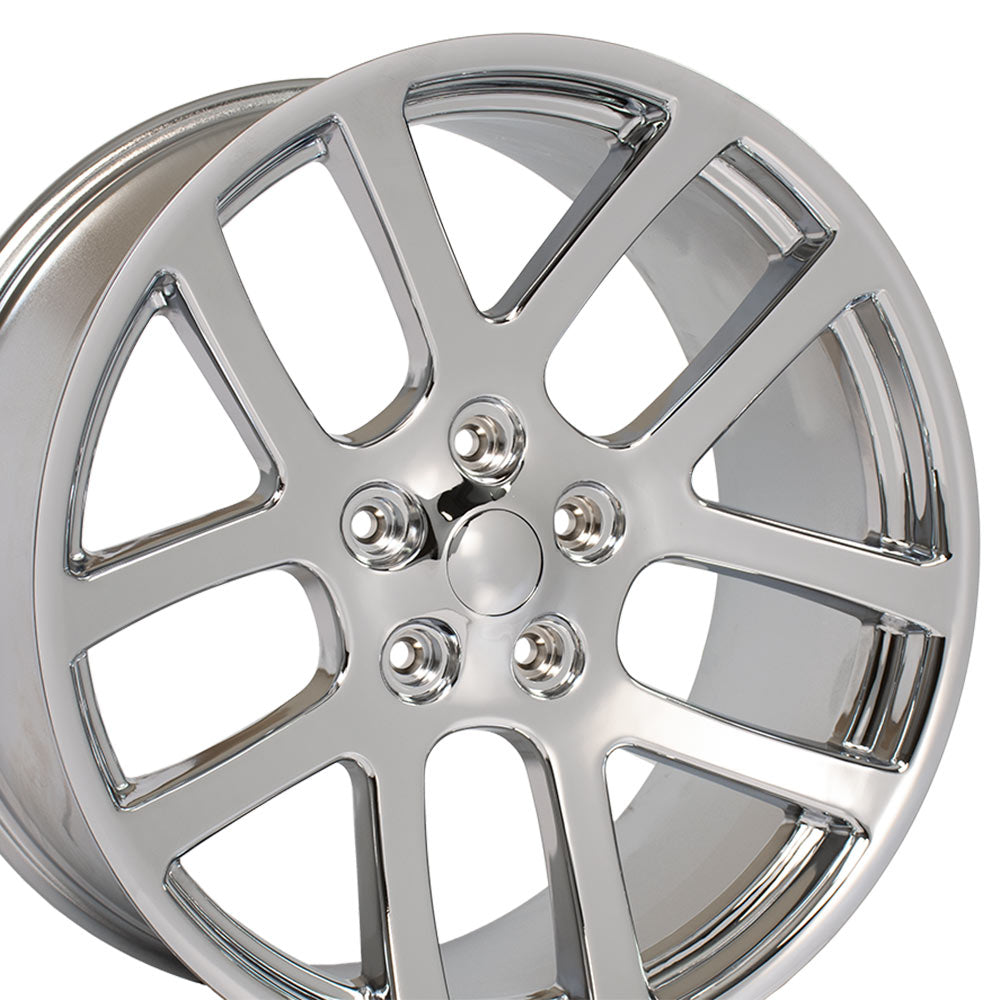 OE Wheels DG51-22100-5550-25C 22" Replica DG51 fits Dodge RAM 22x10 Chrome