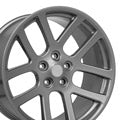 OE Wheels DG51-22100-5550-25G 22" Replica DG51 fits Dodge RAM 22x10 Gunmetal