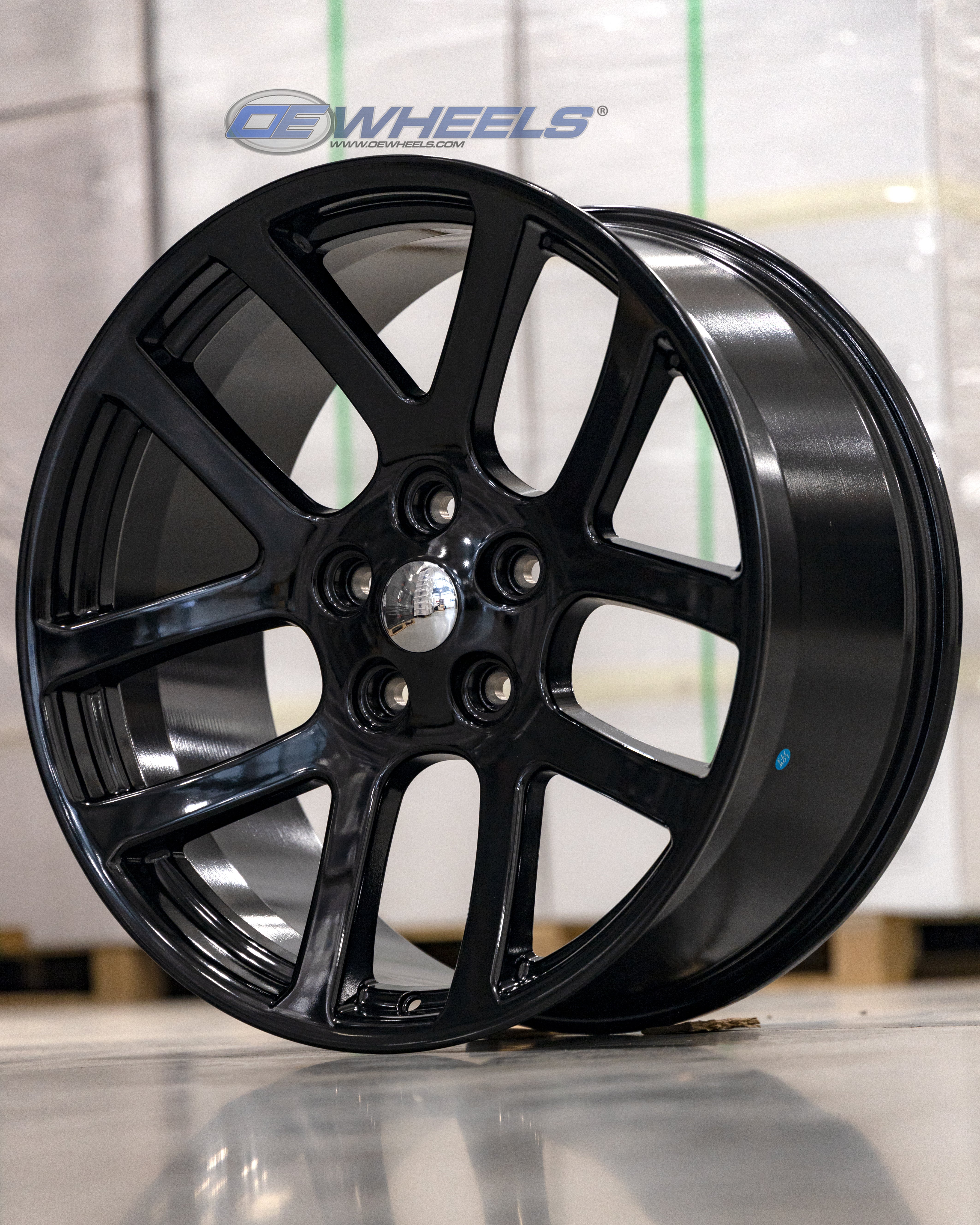 OE Wheels DG51-22100-5550-25B 22" Replica DG51 fits Dodge RAM 22x10 Black