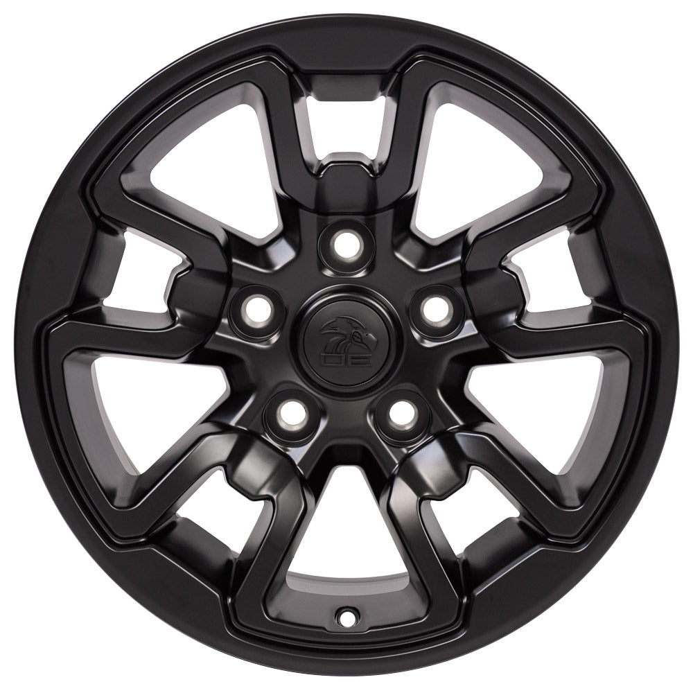 OE Wheels DG55-17080-5550-18B1 17" Replica DG55 fits Dodge RAM Rebel 17x8 Black
