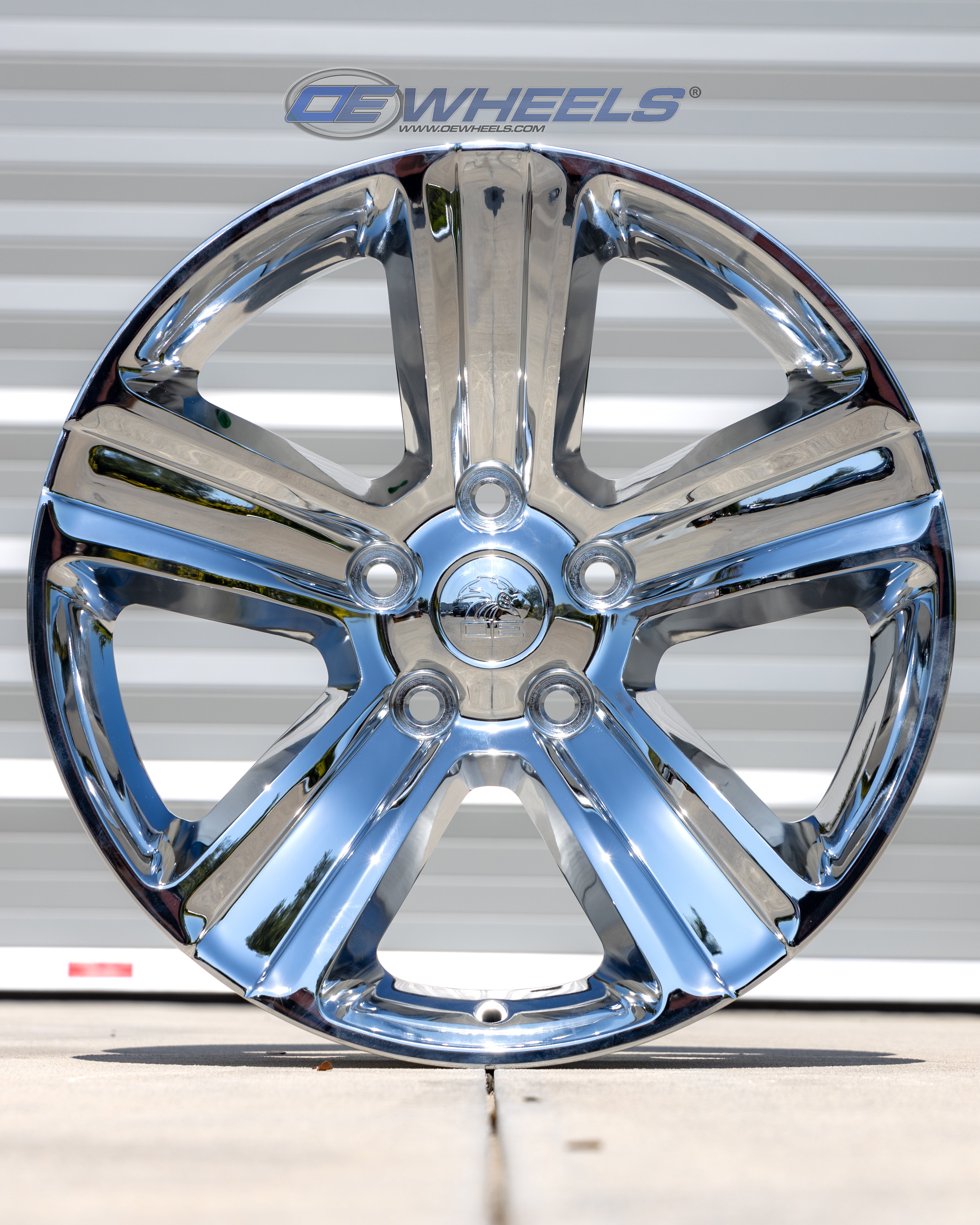 OE Wheels DG65-20090-5550-19C 20" Replica DG65 fits Dodge RAM 20x9 Chrome