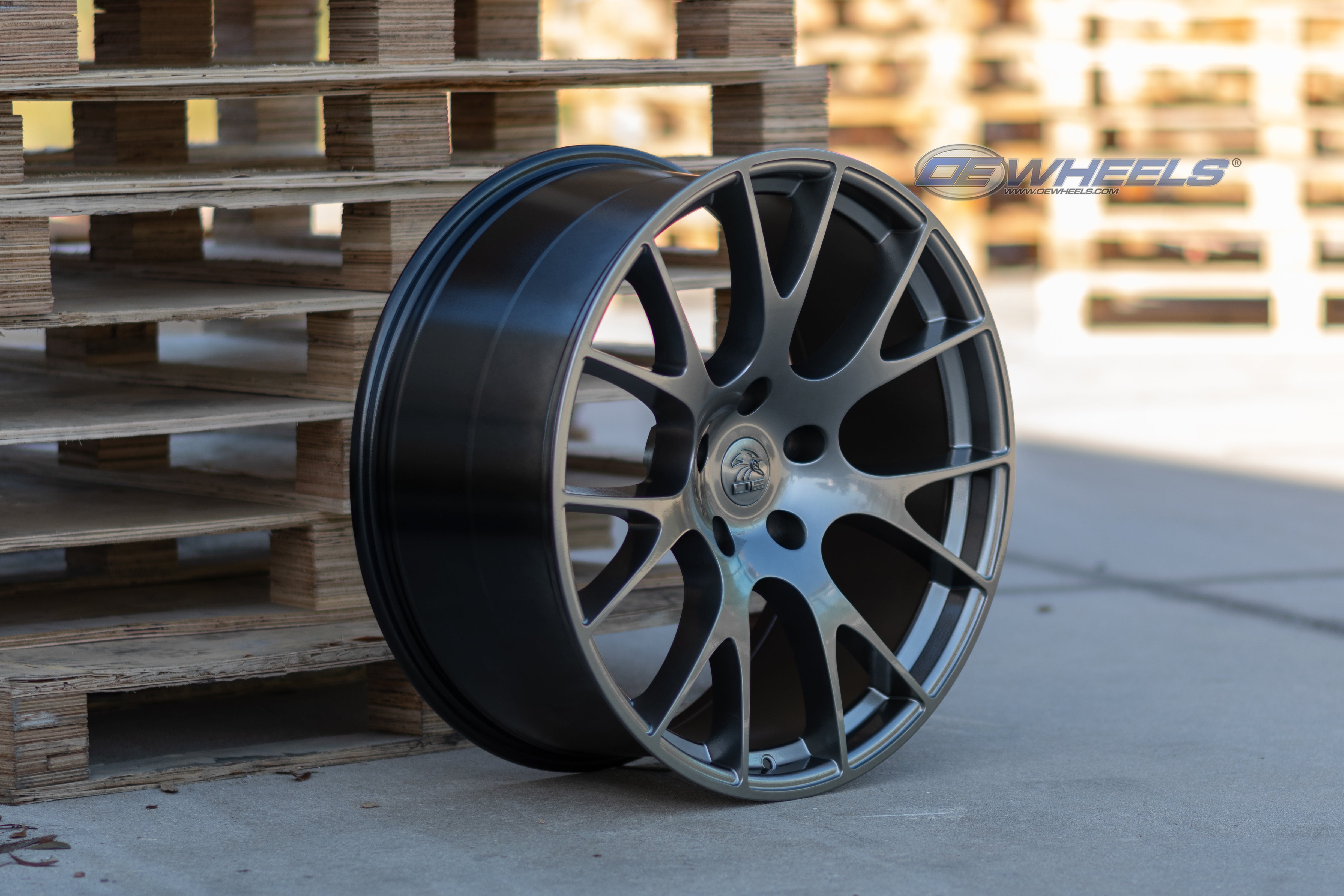 OE Wheels DG69-22100-5550-25HB 22" Replica fits Dodge RAM Hellcat 22x10 Hyper