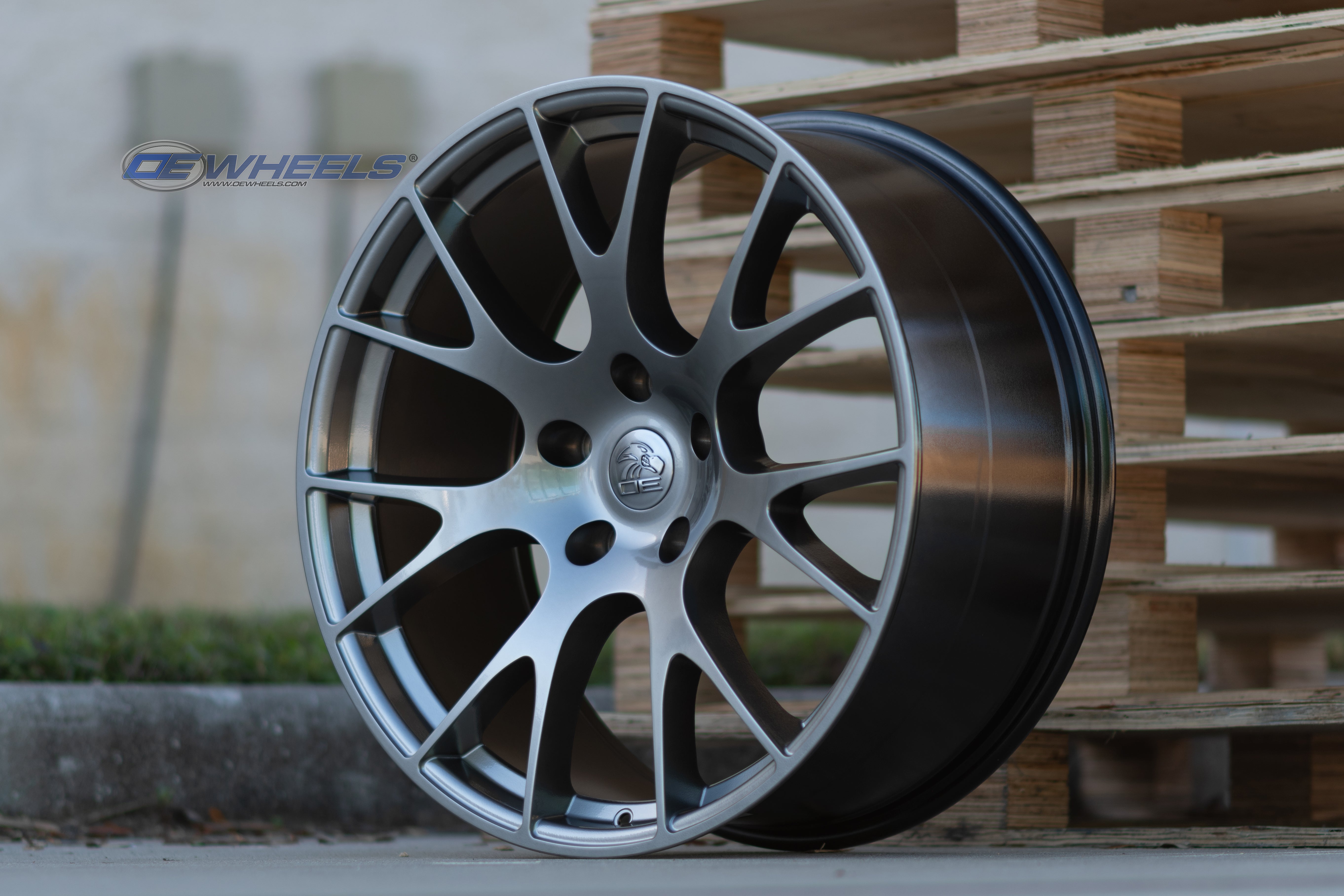 OE Wheels DG69-22100-5550-25HB 22" Replica fits Dodge RAM Hellcat 22x10 Hyper