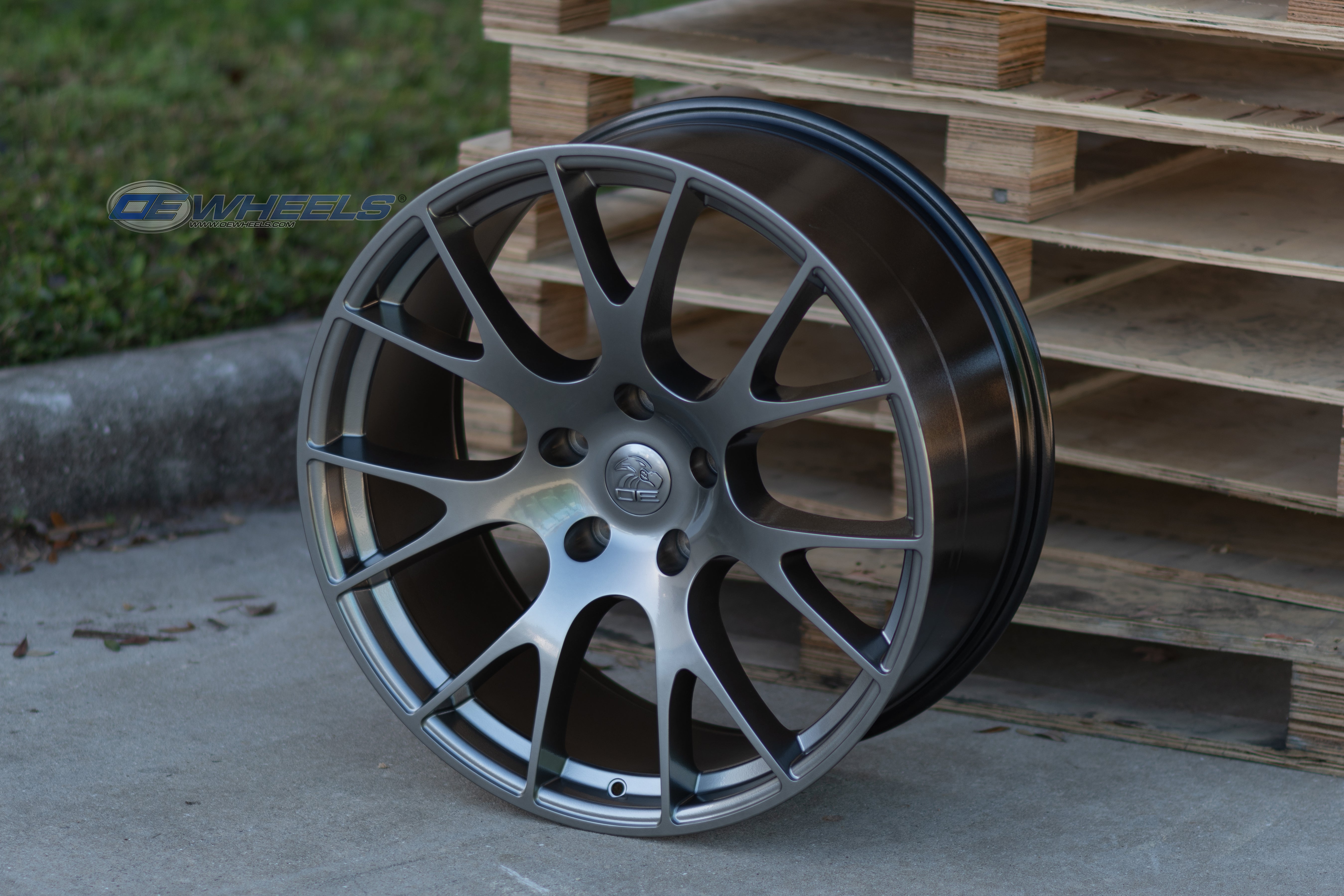 OE Wheels DG69-22100-5550-25HB 22" Replica fits Dodge RAM Hellcat 22x10 Hyper