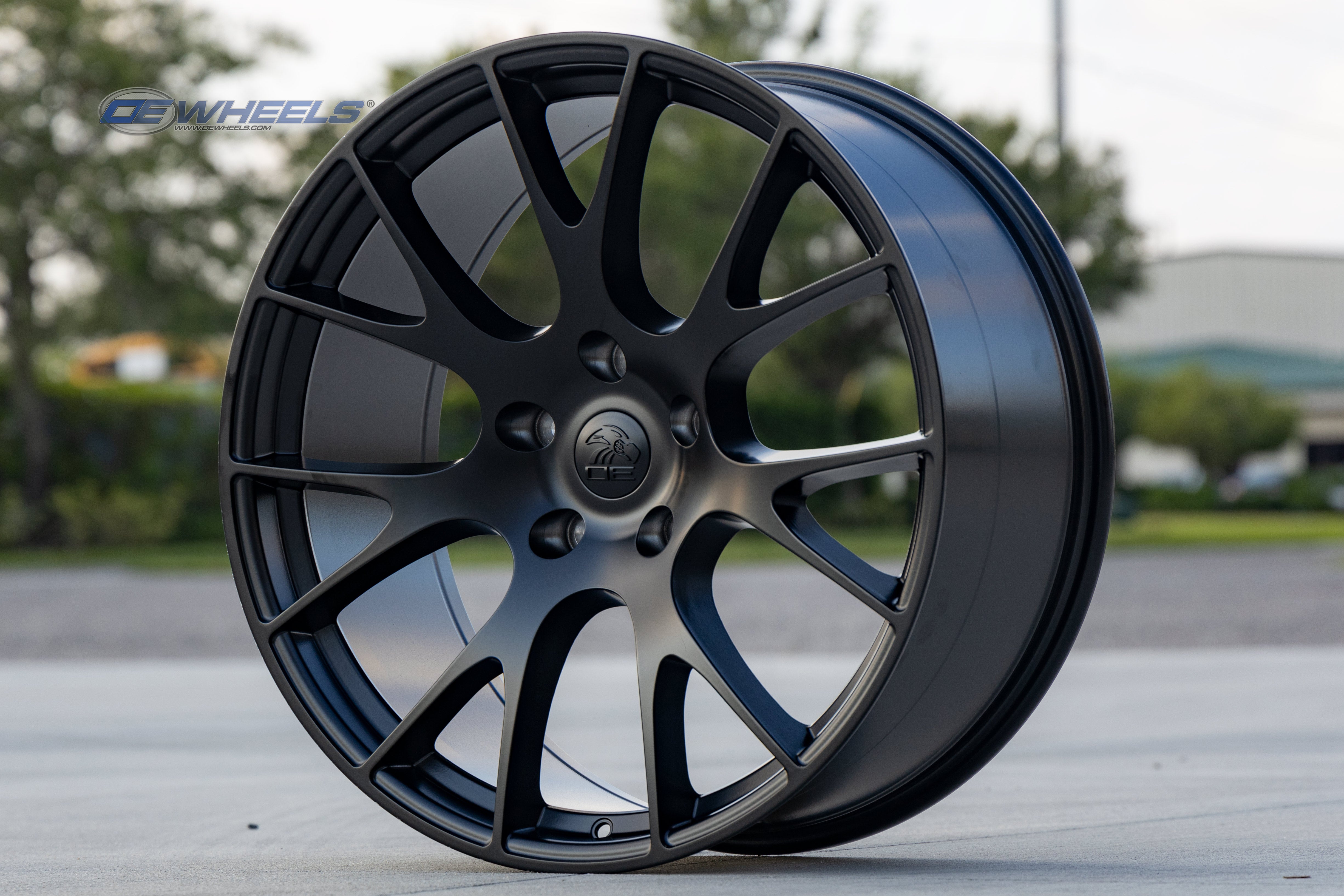 OE Wheels DG69-22100-5550-25B1 22" Replica fits Dodge RAM Hellcat 22x10 Black