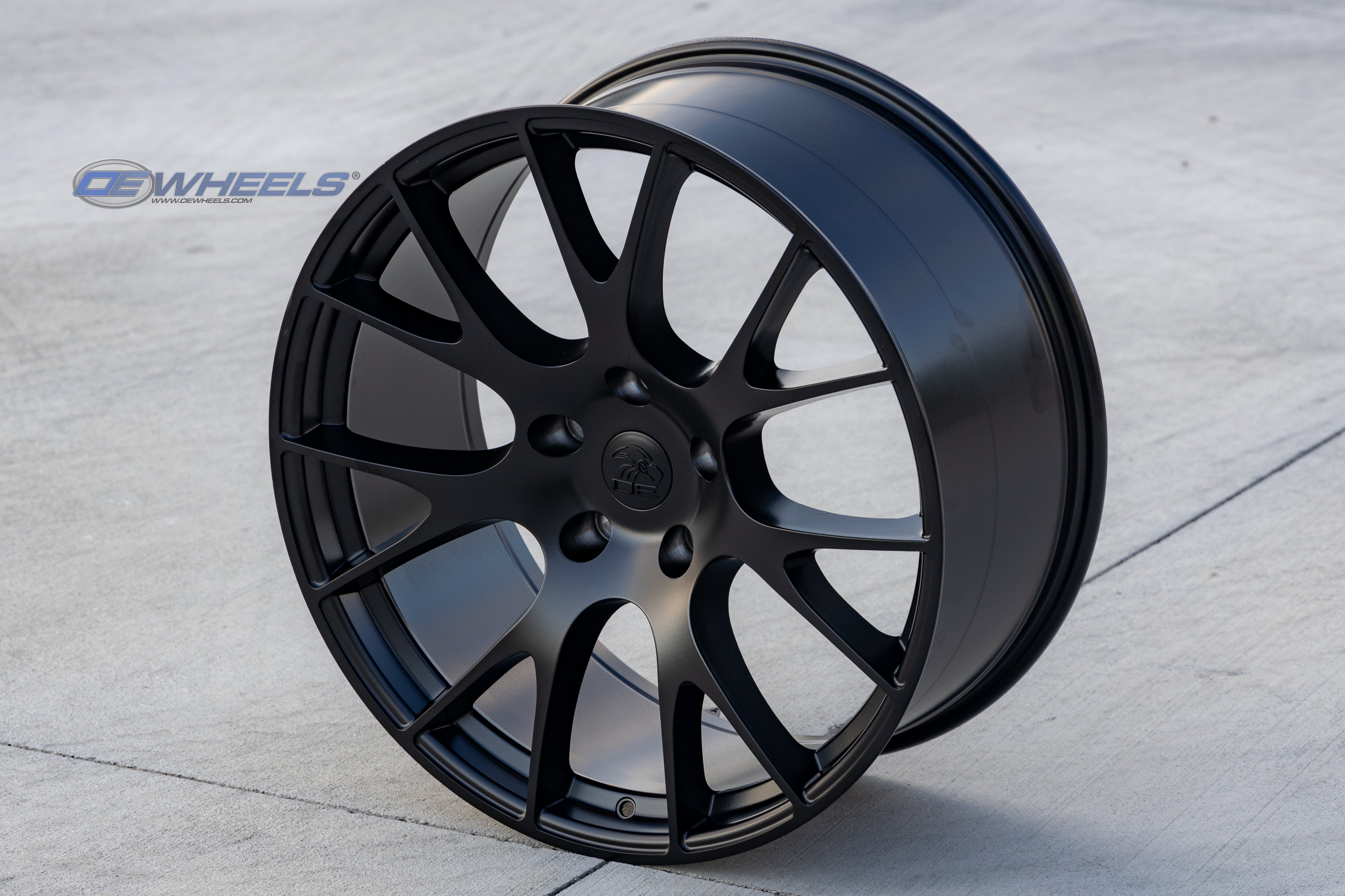 OE Wheels DG69-22100-5550-25B1 22" Replica fits Dodge RAM Hellcat 22x10 Black