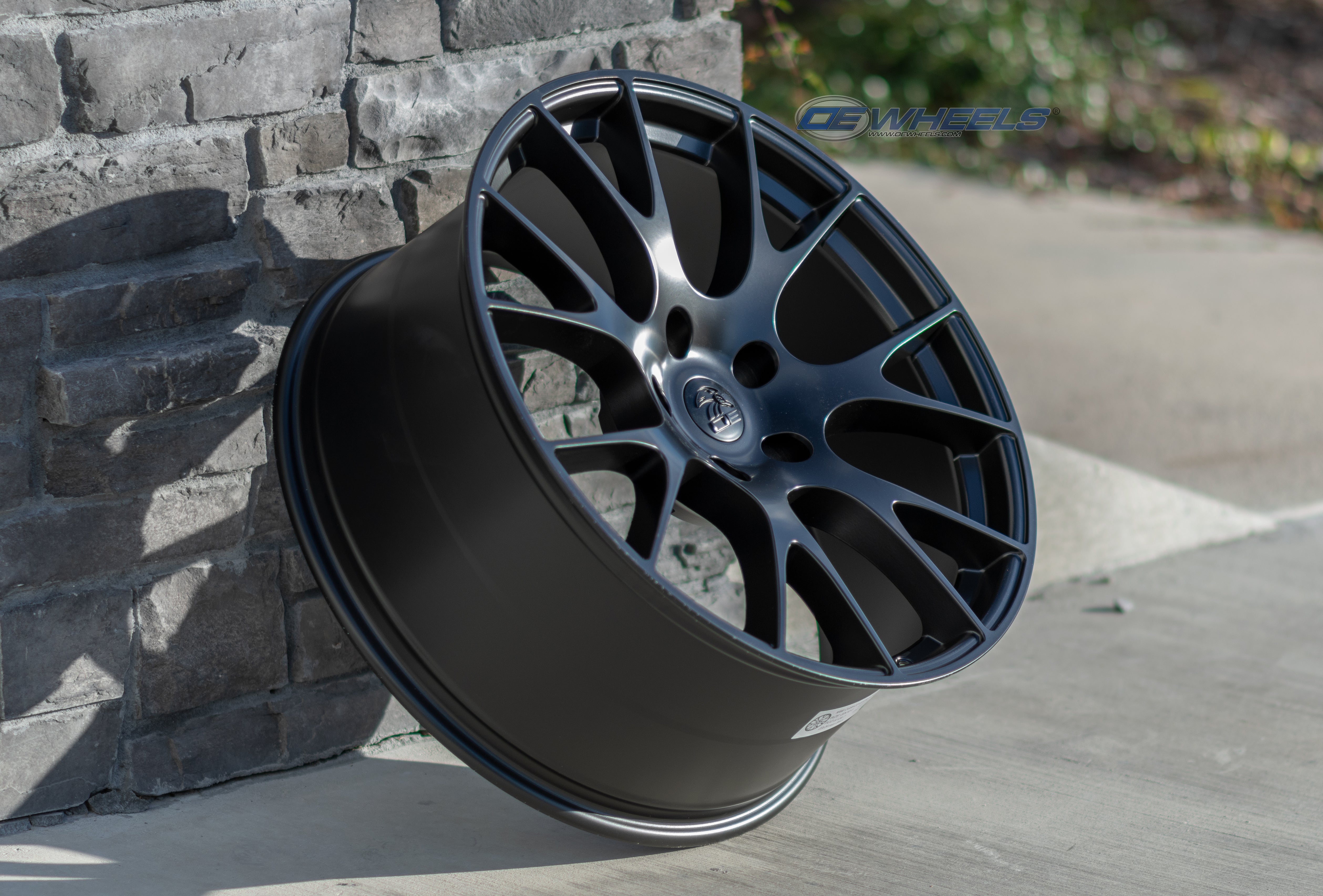 OE Wheels DG69-22100-5550-25B1 22" Replica fits Dodge RAM Hellcat 22x10 Black