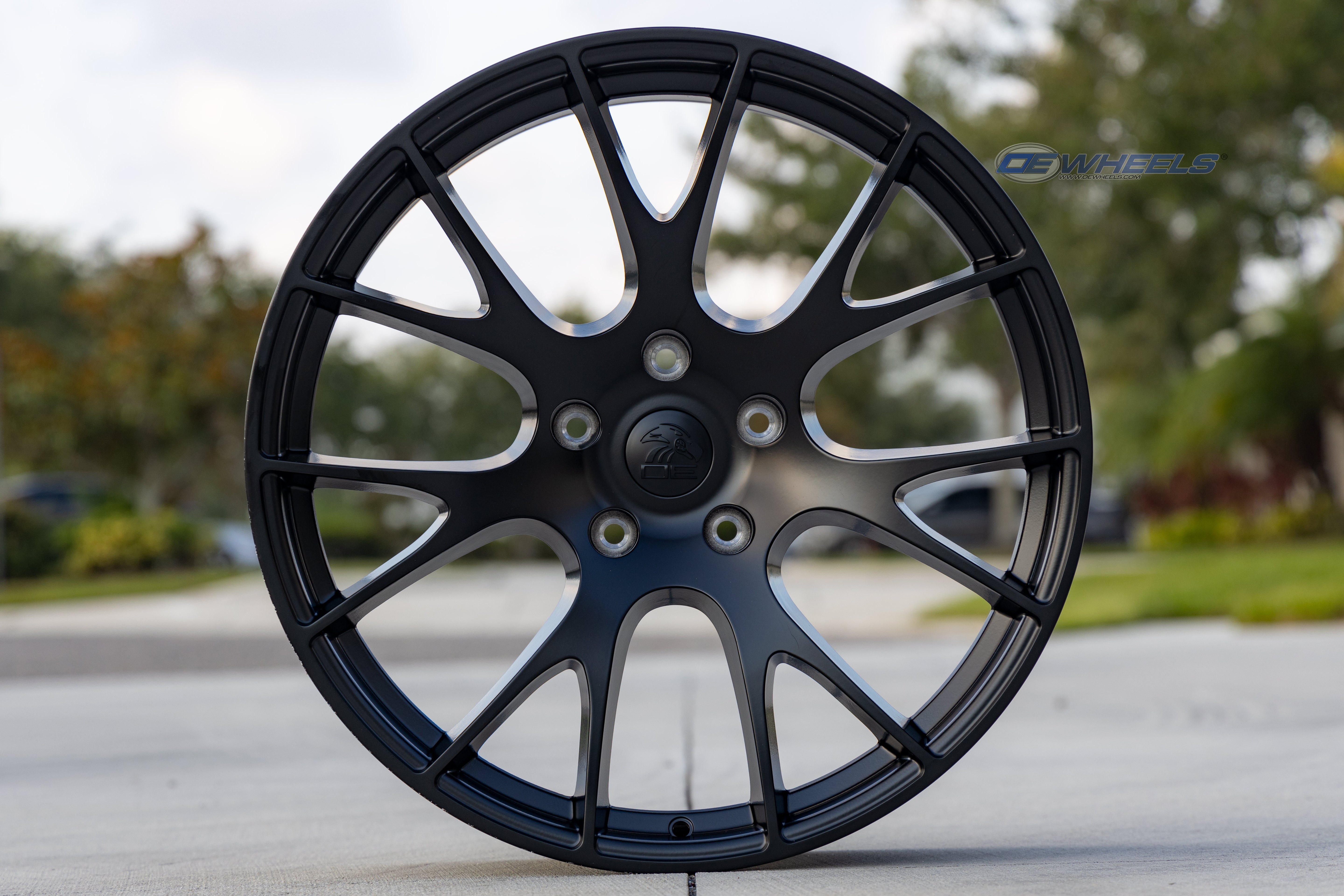 OE Wheels DG69-22100-5550-25B1 22" Replica fits Dodge RAM Hellcat 22x10 Black