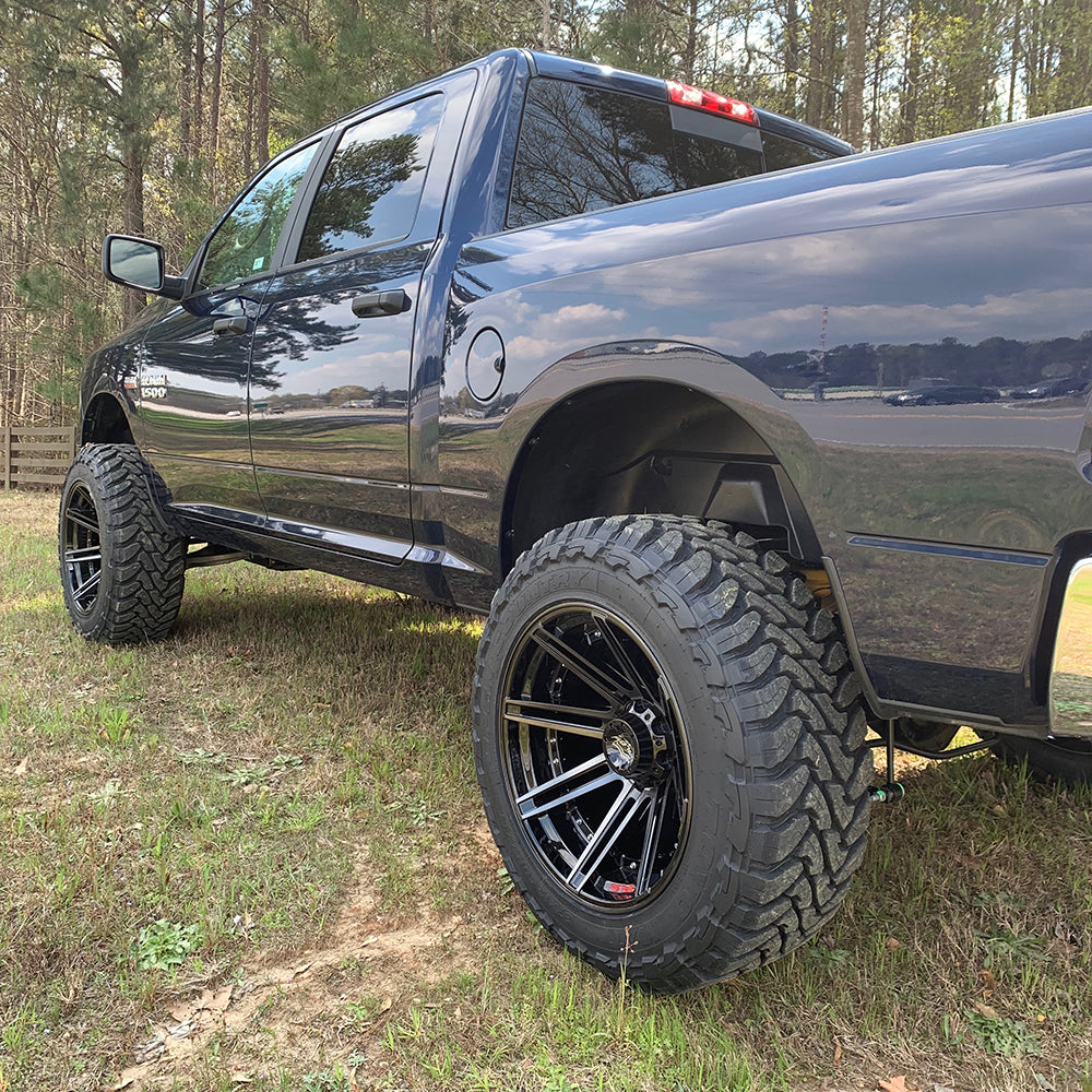 4PLAY 4P08-20100-6D55-18BBT Gen2 20x10 6x135mm & 6x5.5" -18et in Brushed Black