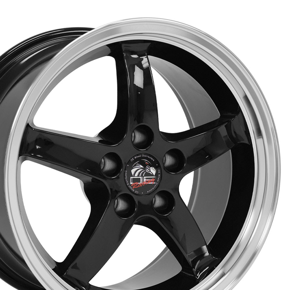 OE Wheels FR04B-D17090-5450-24BM 17" Replica fits Ford Mustang Cobra 17x9 Black