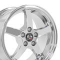 OE Wheels FR04B-D17090-5450-24C 17" Replica fits Ford Mustang Cobra 17x9 Chrome