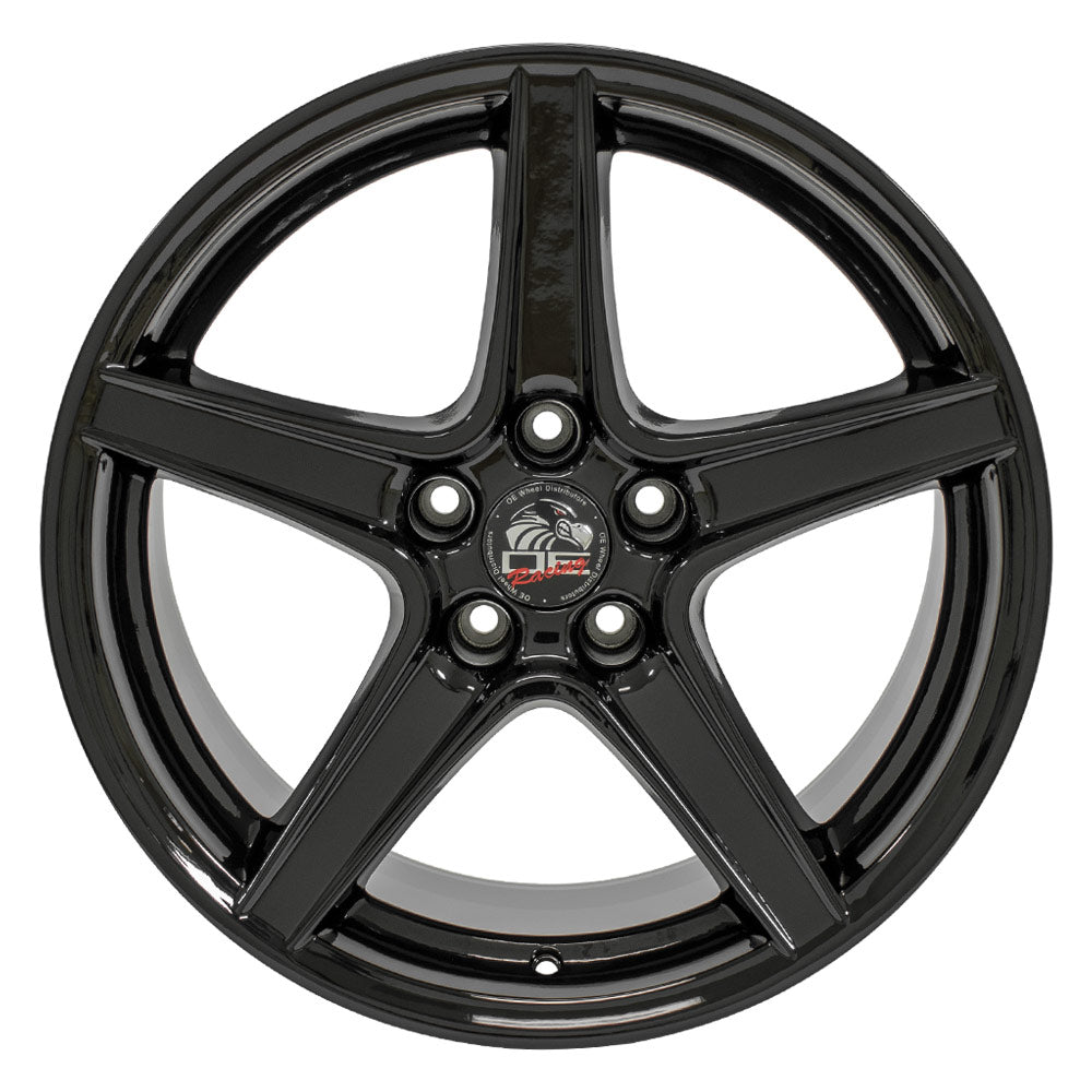 OE Wheels FR06B-18100-5450-22B 18" Replica FR06B fits Ford Mustang Saleen Black