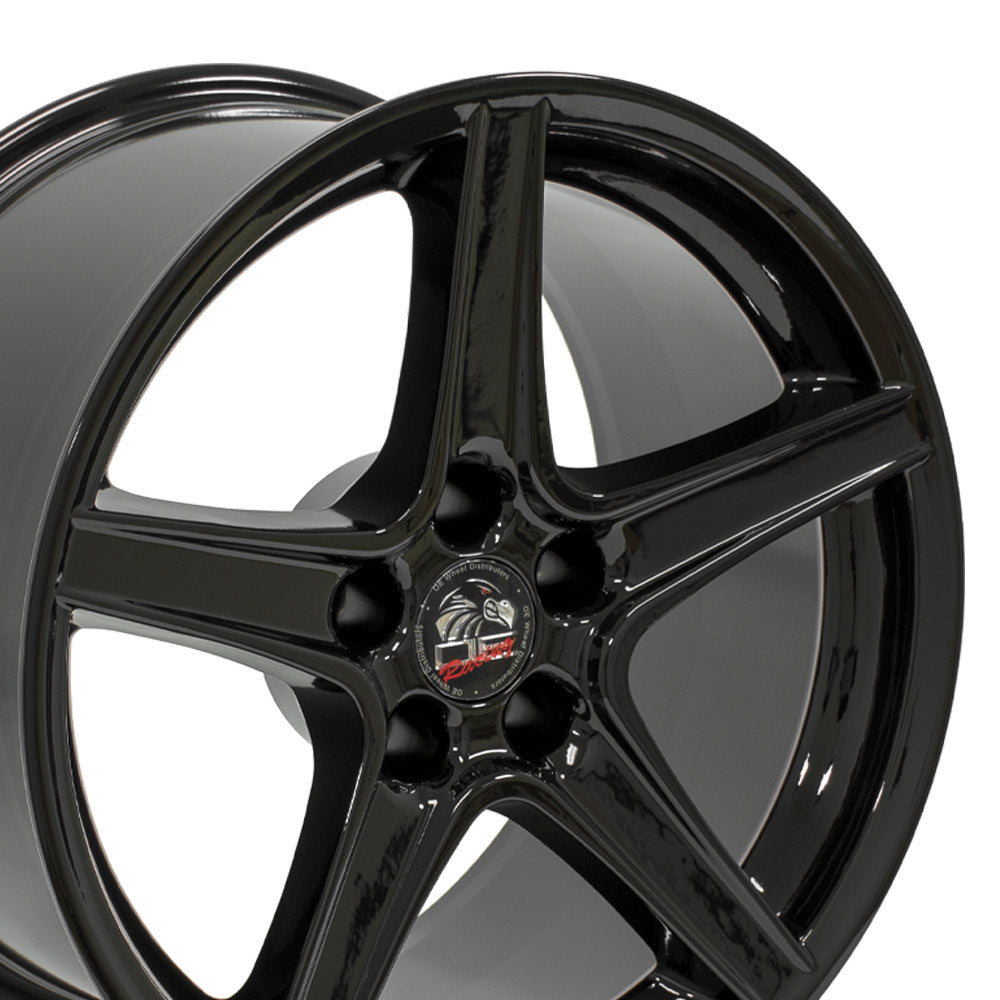OE Wheels FR06B-18100-5450-22B 18" Replica FR06B fits Ford Mustang Saleen Black