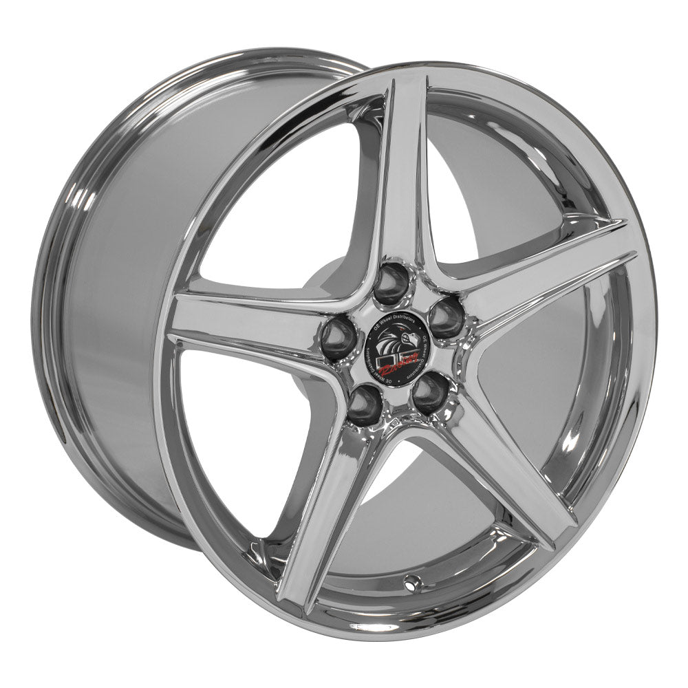 OE Wheels FR06B-18100-5450-22C 18" Replica FR06B fits Ford Mustang Saleen Chrome