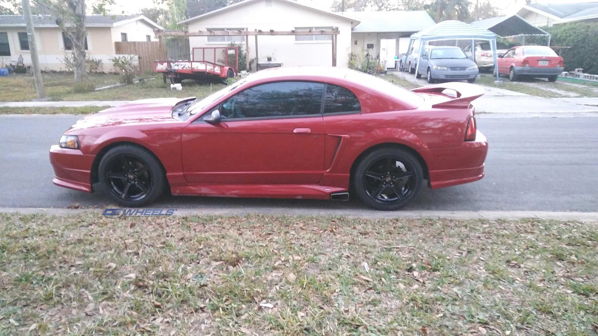 OE Wheels FR06B-18090-5450-24B 18" Replica FR06B fits Ford Mustang Saleen Black
