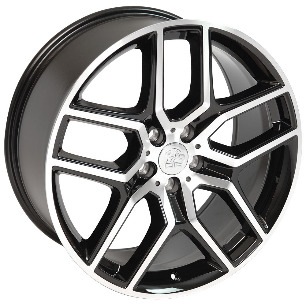OE Wheels FR73-20090-5450-44MB 20" Replica fits Ford Explorer 20x9 Black Mach'd